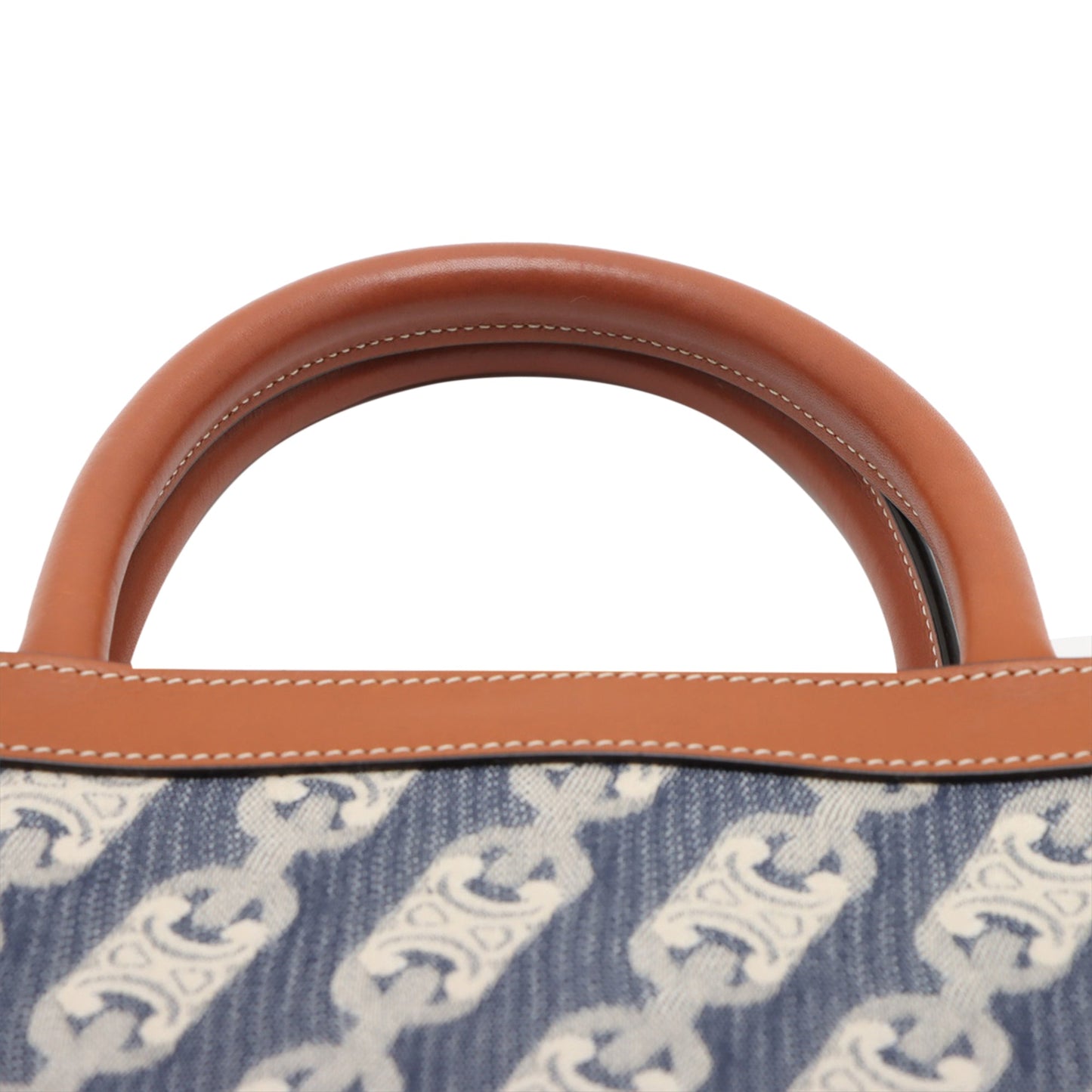 Celine Small Triomphe Canvas Maillon Vertical Cabas Satchel