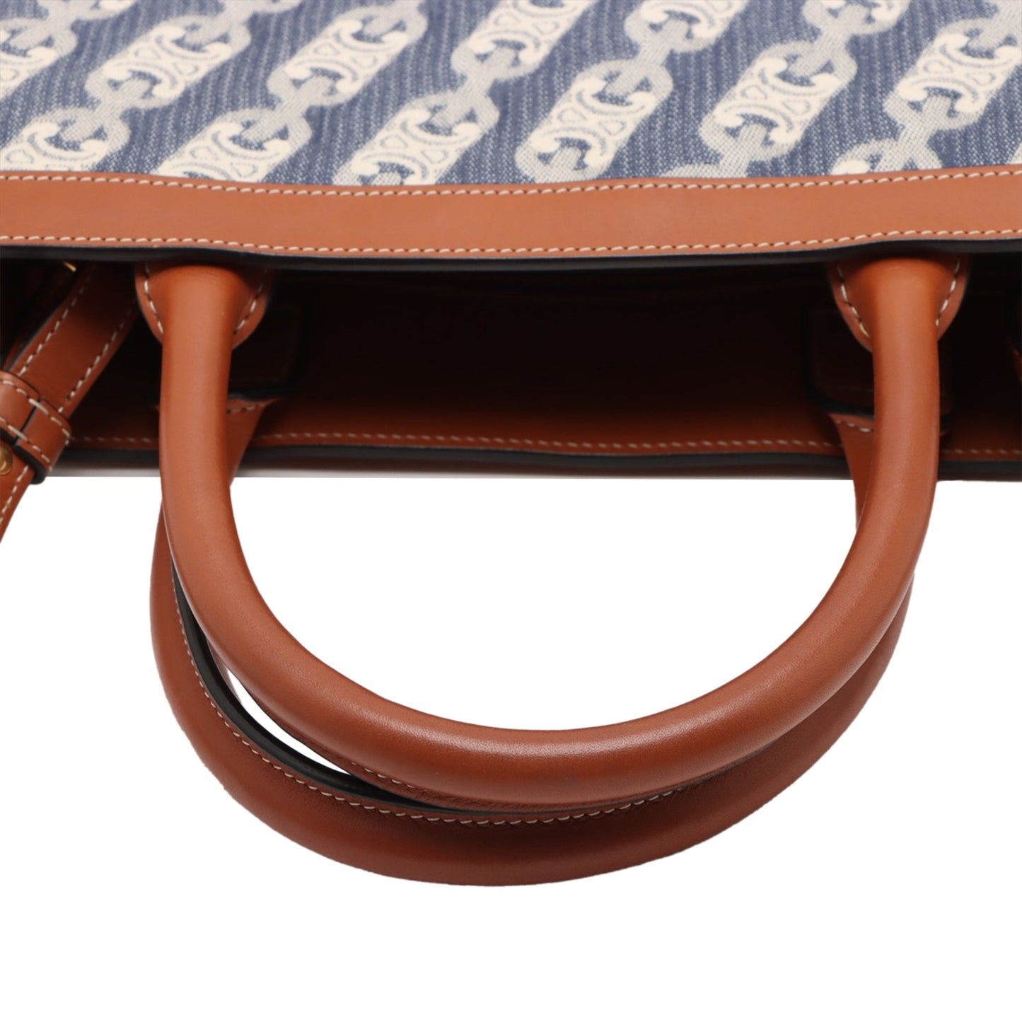 Celine Small Triomphe Canvas Maillon Vertical Cabas Satchel