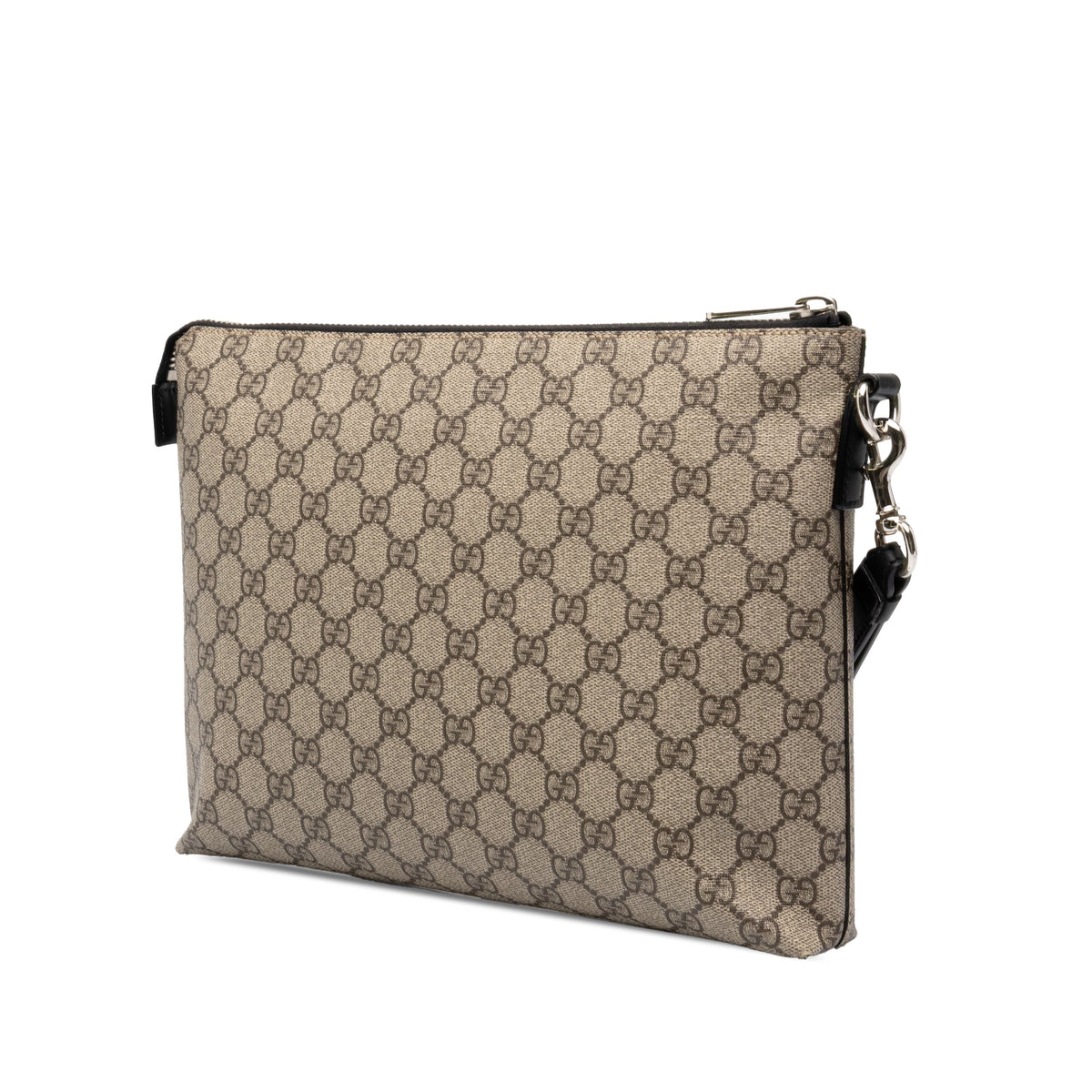 Gucci GG Supreme Clutch — Beige