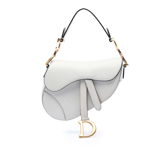 Dior Mini Grained Calfskin Saddle Bag