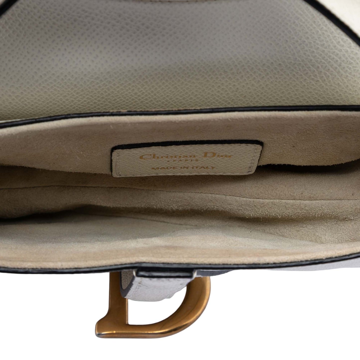 Dior Mini Grained Calfskin Saddle Bag