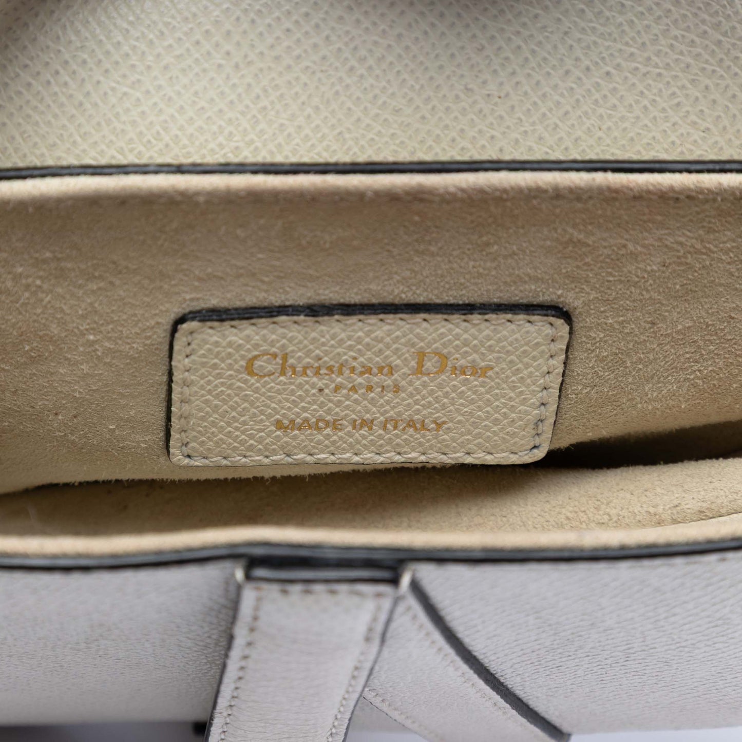 Dior Mini Grained Calfskin Saddle Bag