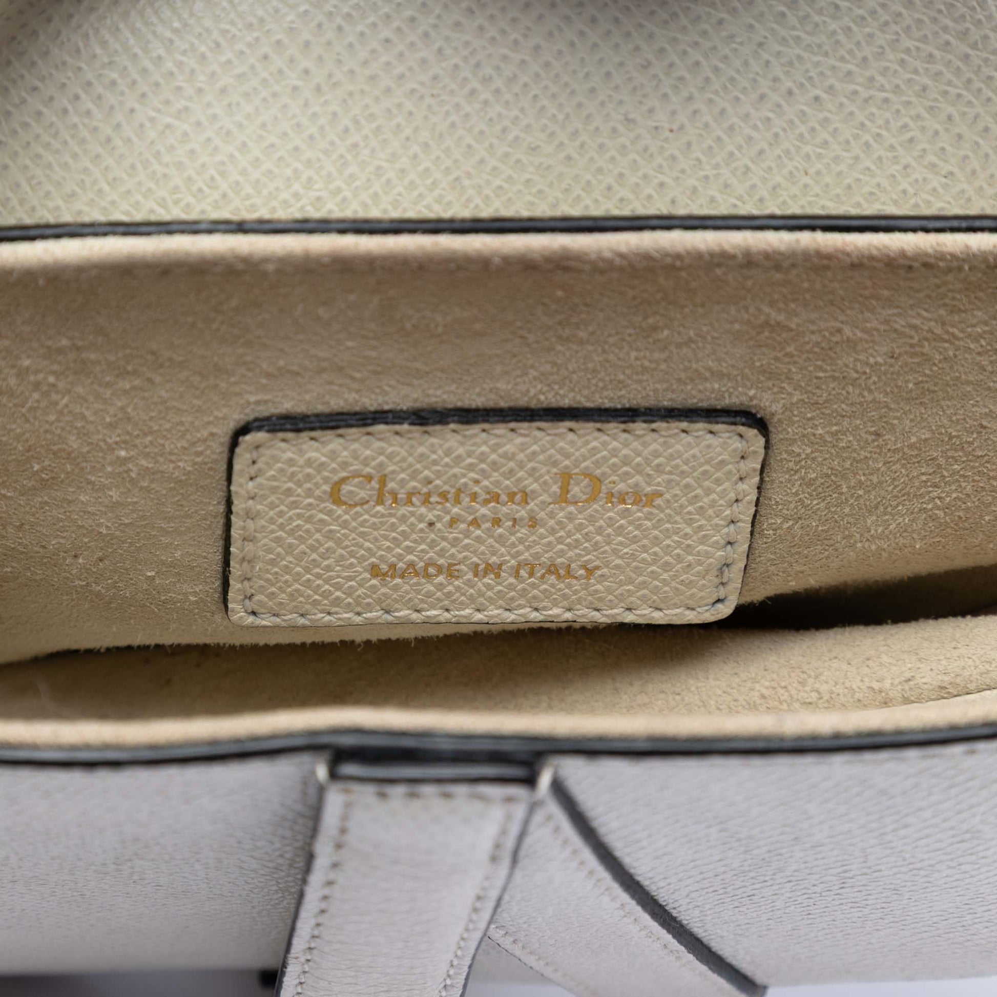 Dior Mini Grained Calfskin Saddle Bag