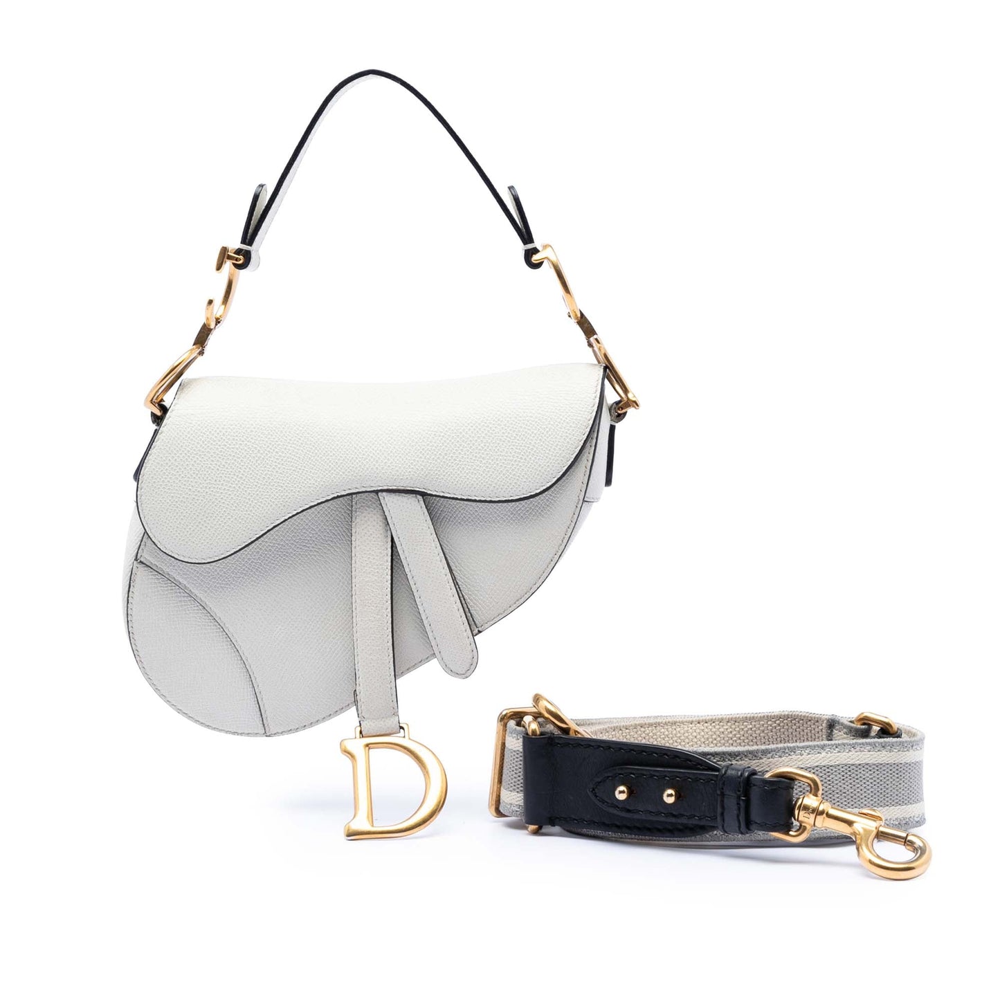 Dior Mini Grained Calfskin Saddle Bag