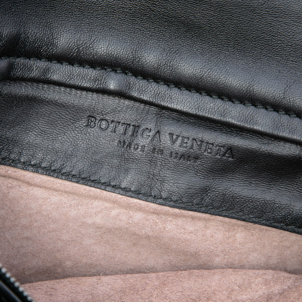 Bottega Veneta Nappa Intrecciato Turn Lock Clutch — Black