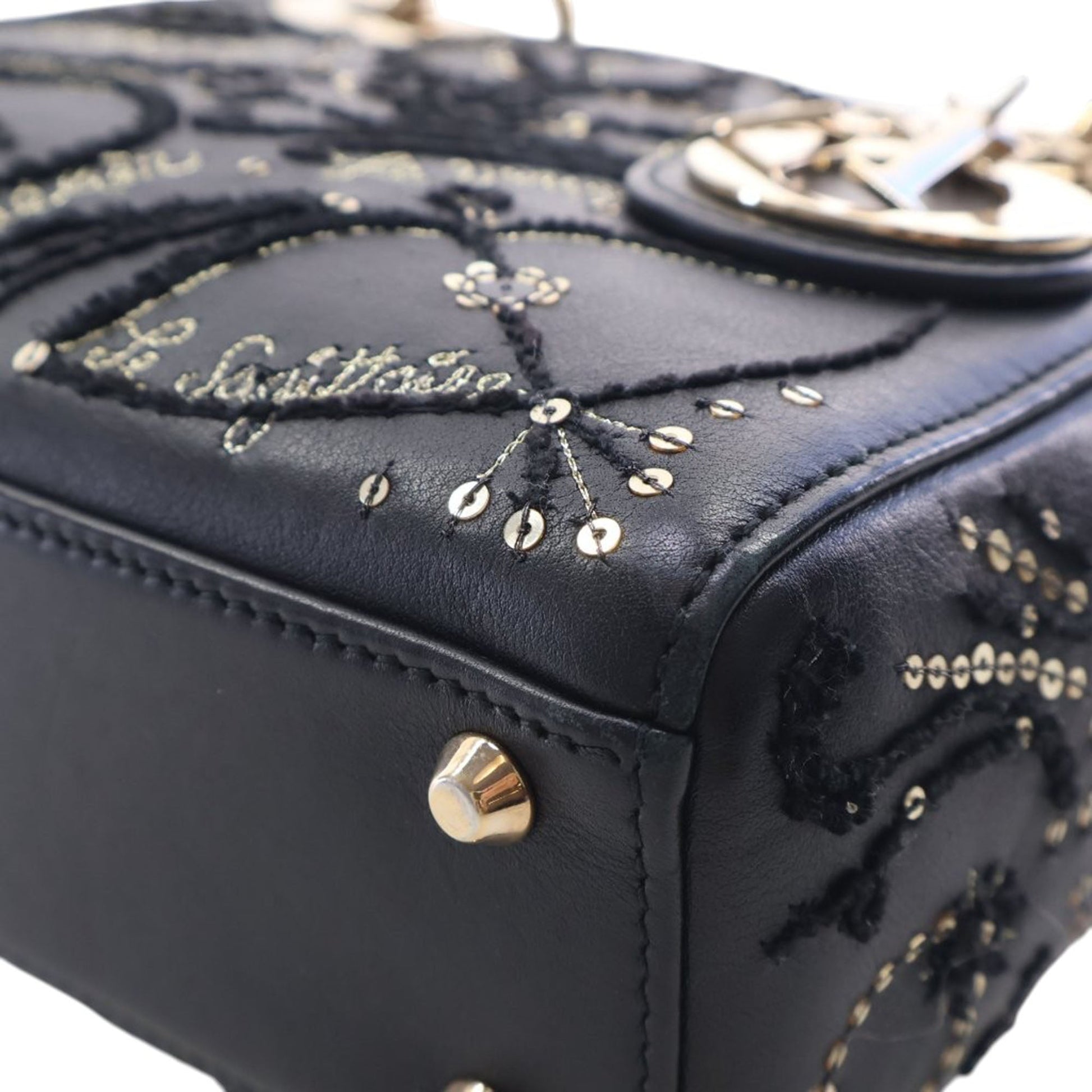 Dior Mini Lambskin Embroidered Sequin Astrology Lady Dior