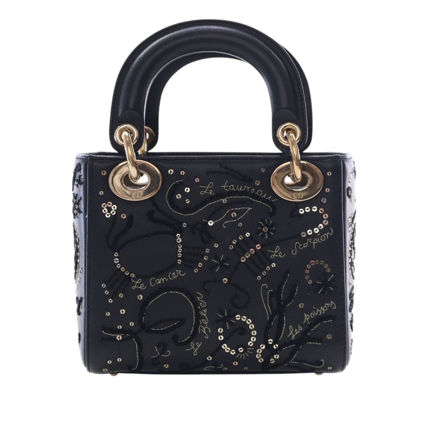 Dior Mini Lambskin Embroidered Sequin Astrology Lady Dior