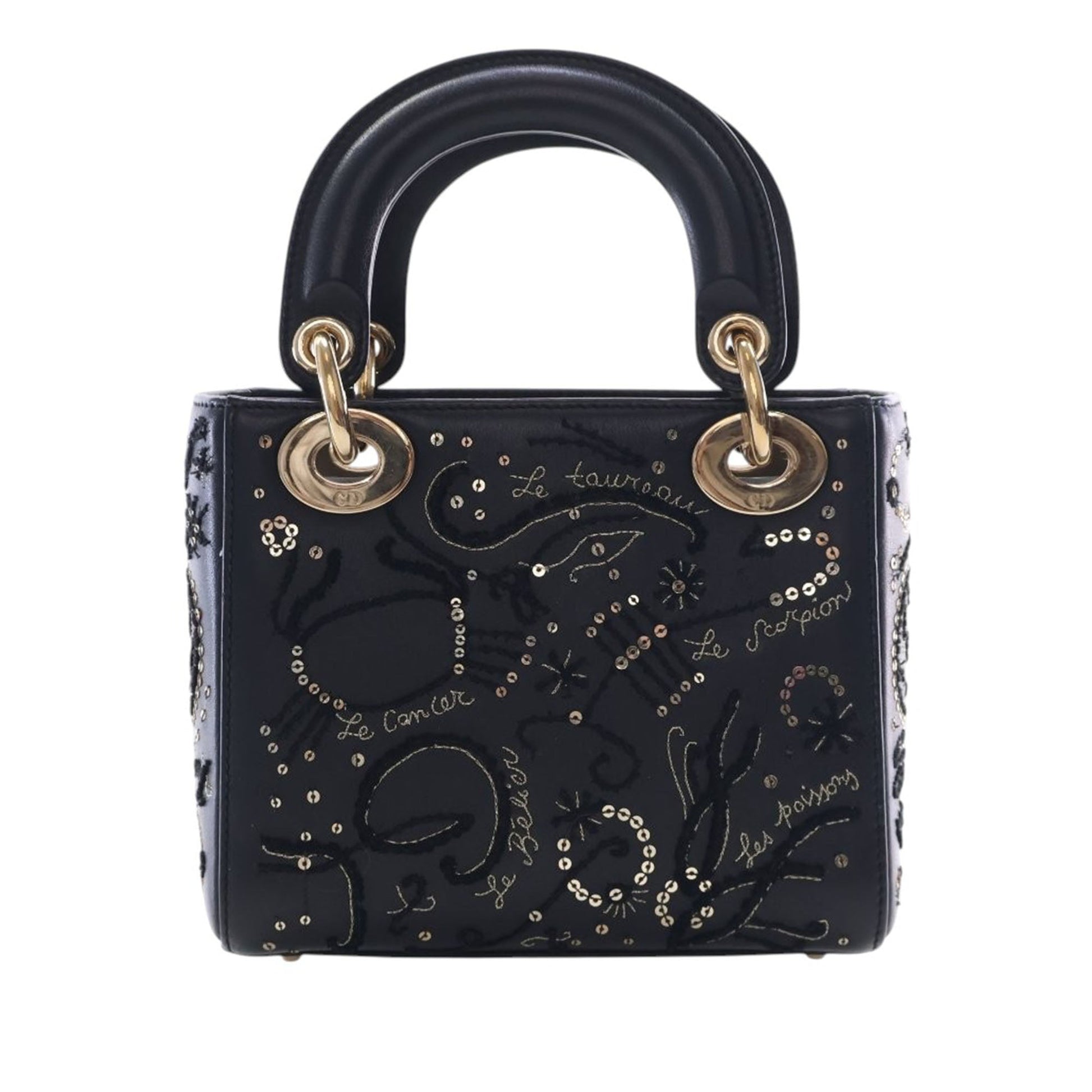 Dior Mini Lambskin Embroidered Sequin Astrology Lady Dior