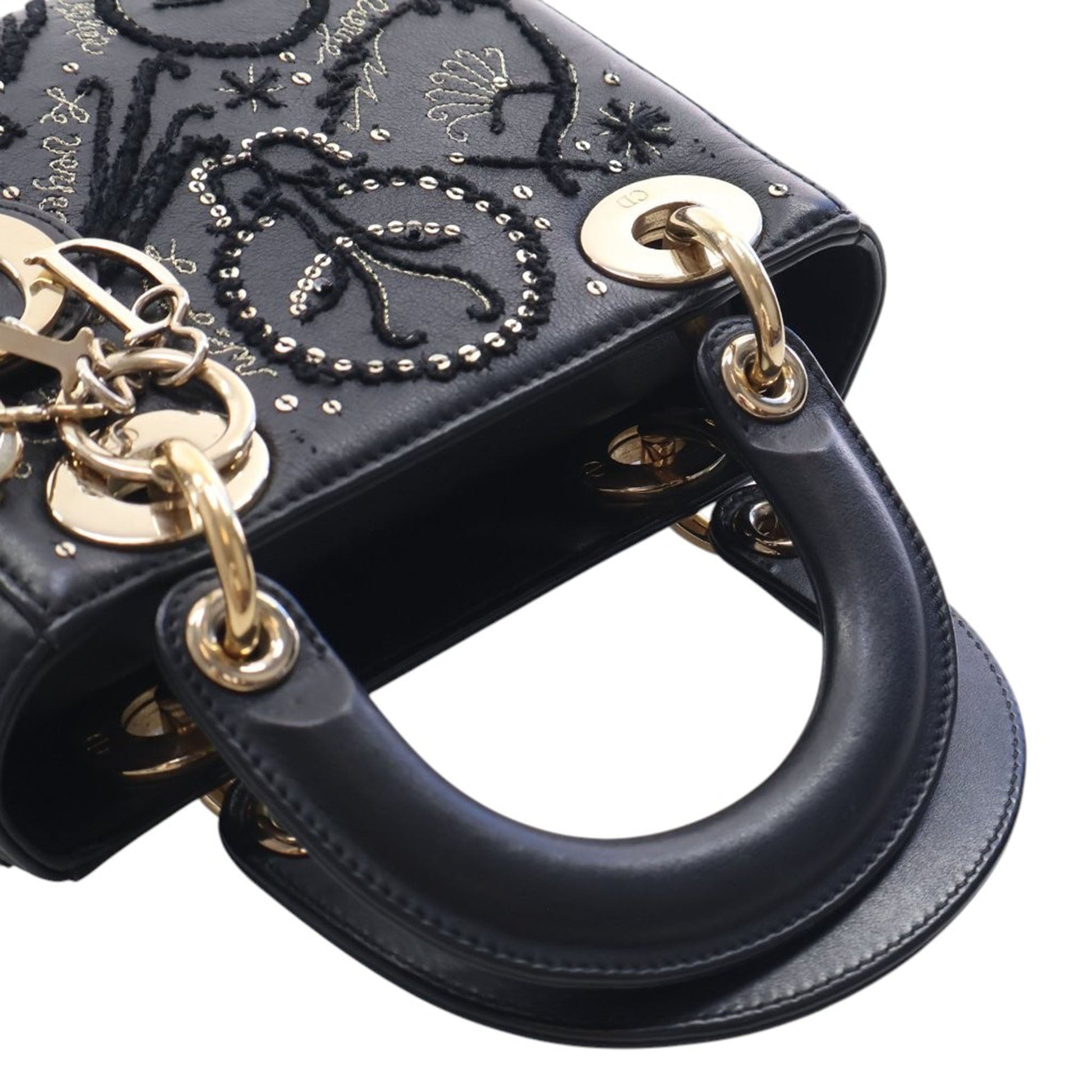 Dior Mini Lambskin Embroidered Sequin Astrology Lady Dior