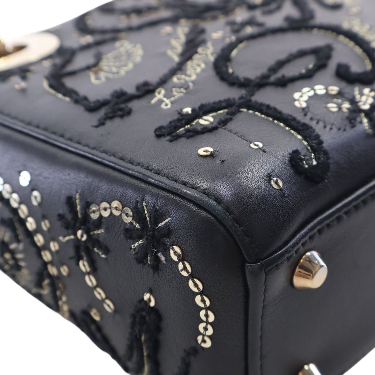 Dior Mini Lambskin Embroidered Sequin Astrology Lady Dior