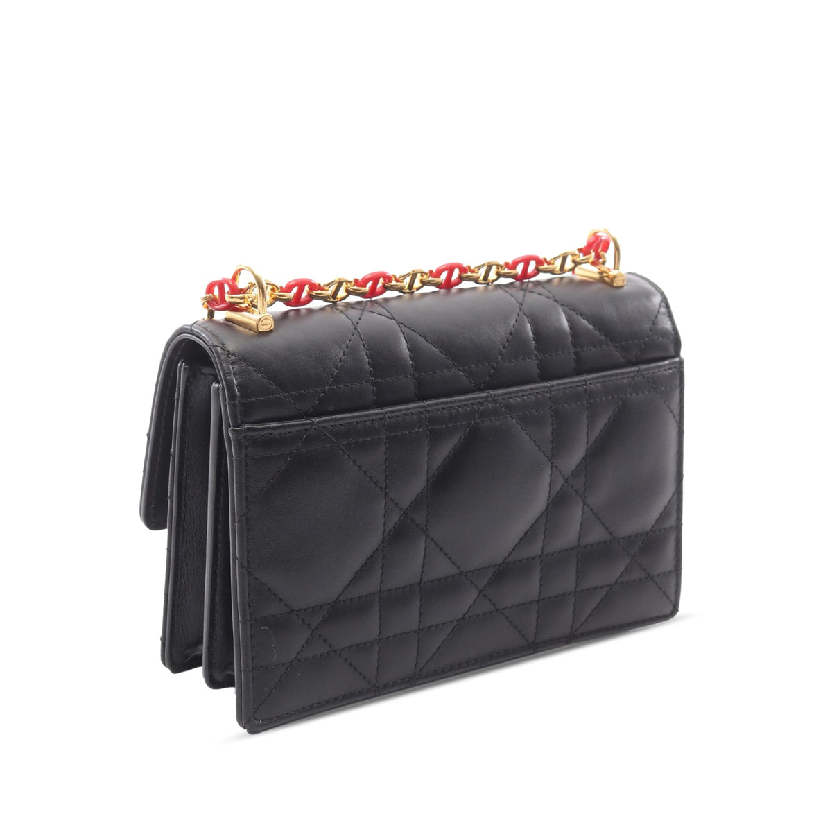 Dior DiorAmour Cannage Caro Wallet on Strap