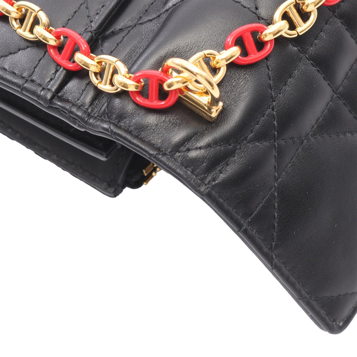 Dior DiorAmour Cannage Caro Wallet on Strap