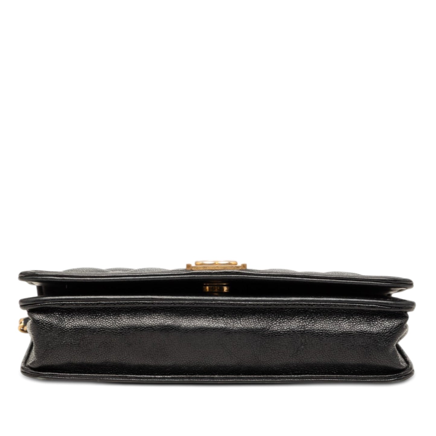 Chanel Quilted Caviar Boy Wallet on Chain