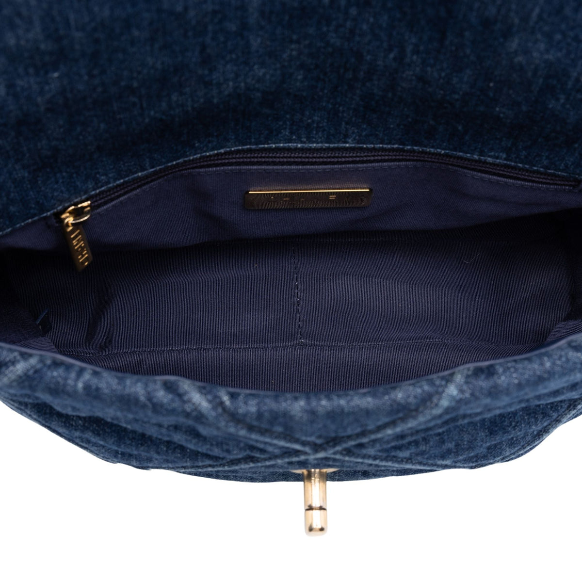 Chanel Medium Denim 19 Flap — Blue