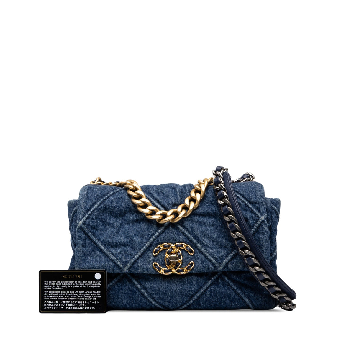 Chanel Medium Denim 19 Flap — Blue