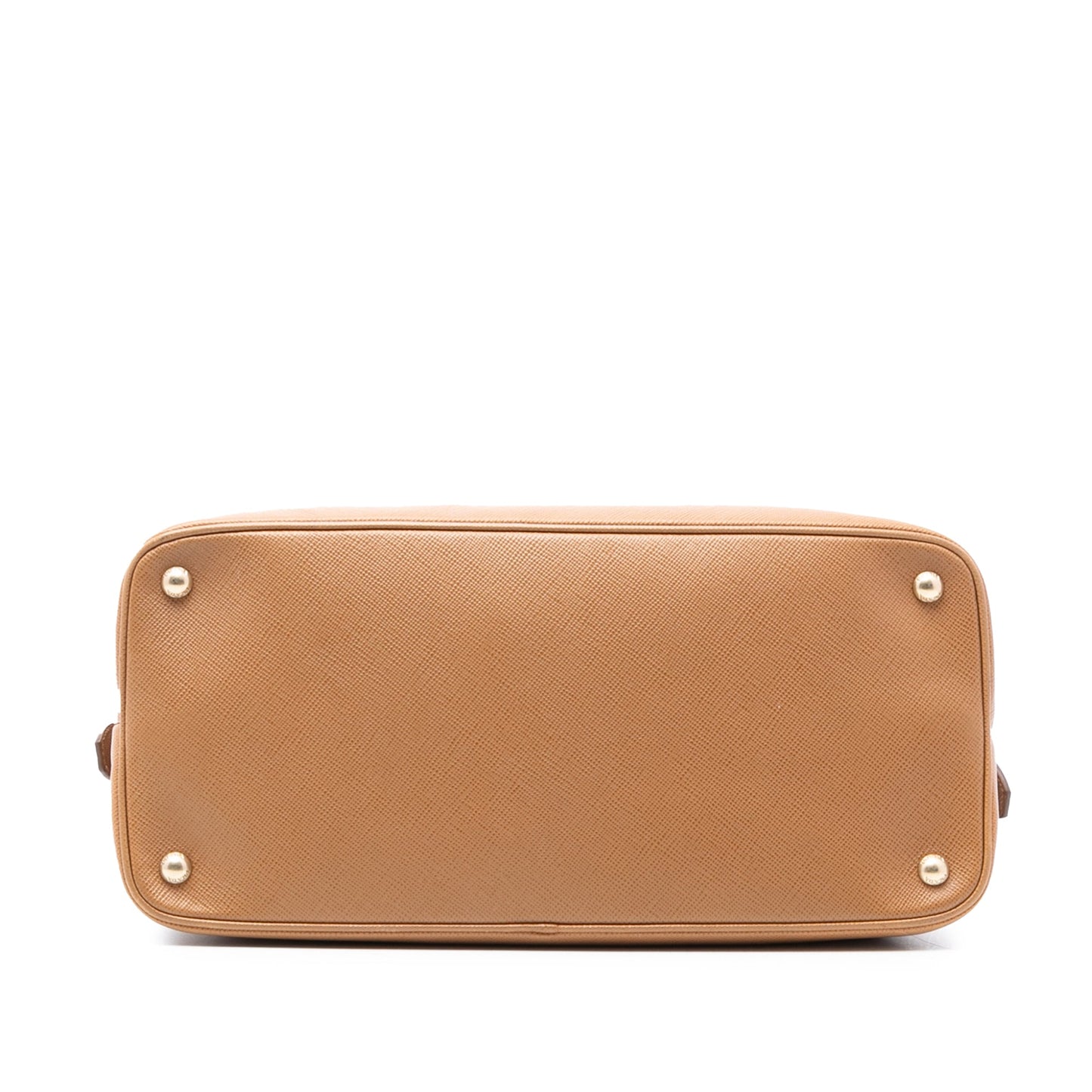 Prada Saffiano Cuir Triple Zip Dome Top Handle Bag