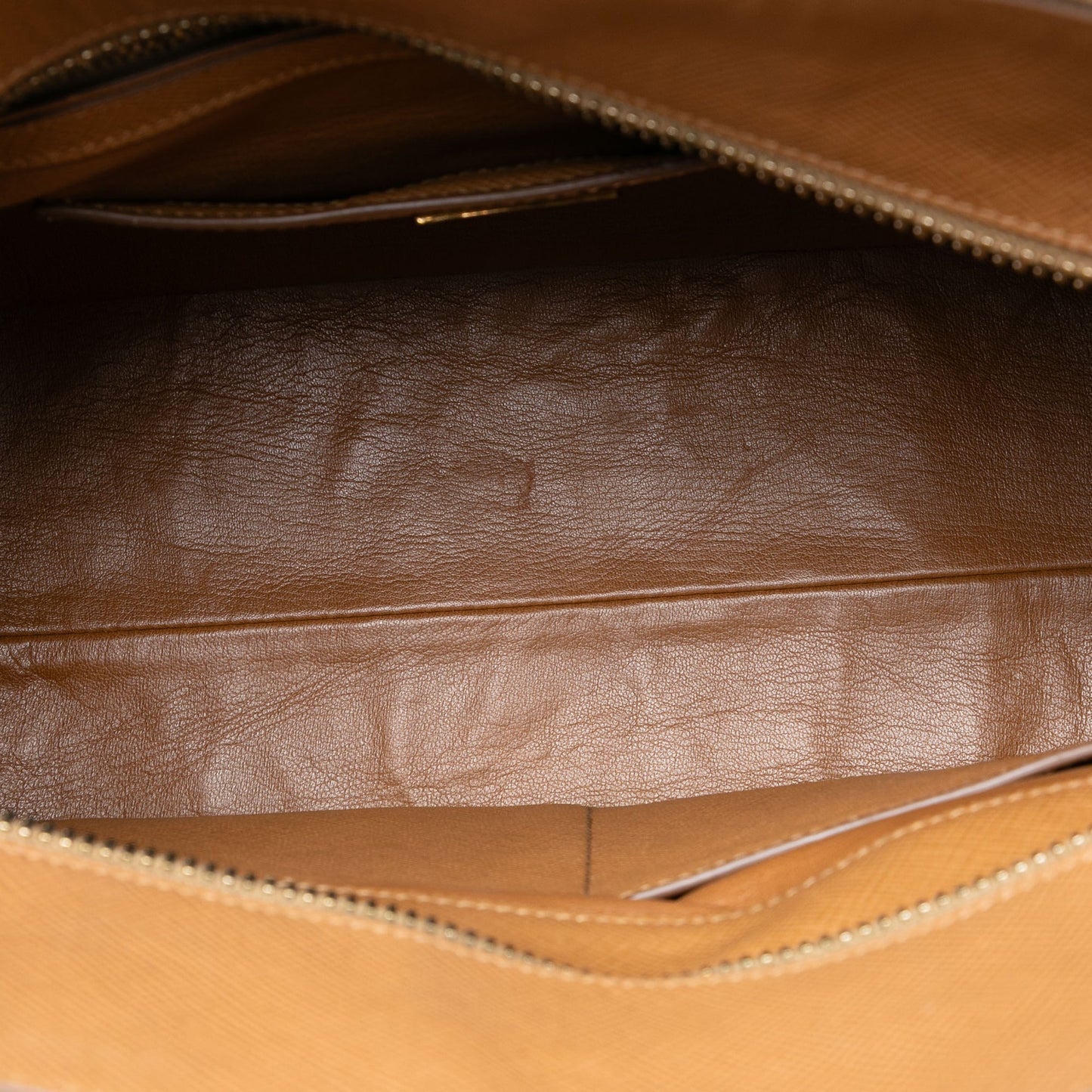 Prada Saffiano Cuir Triple Zip Dome Top Handle Bag