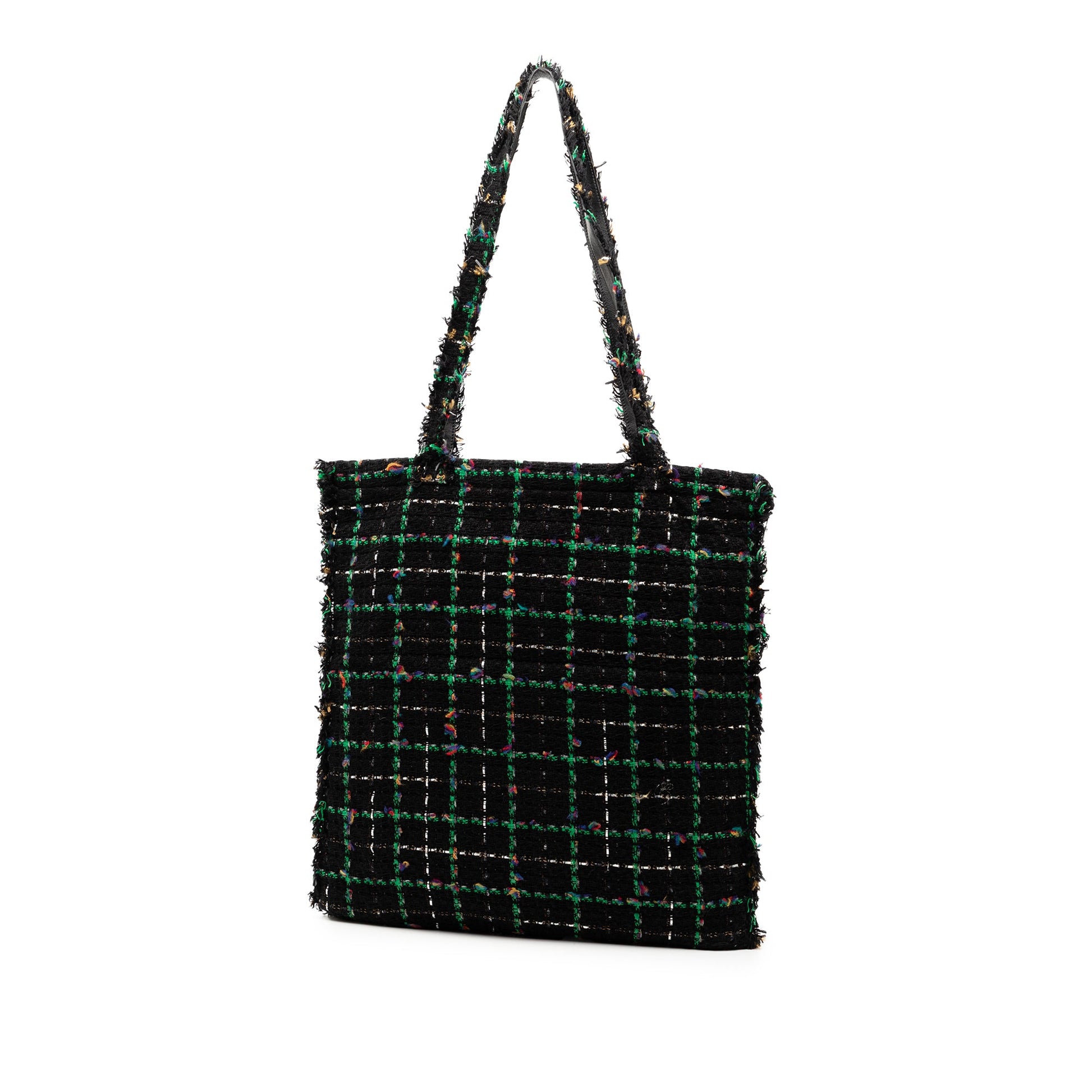 Chanel Large Tweed Resin Embellished Robot Shopping Tote