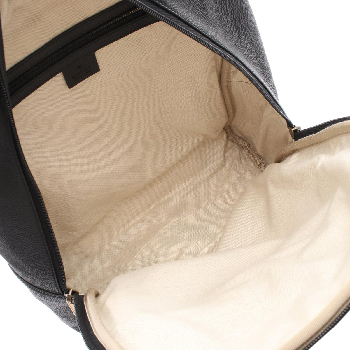Gucci Leather Logo Backpack