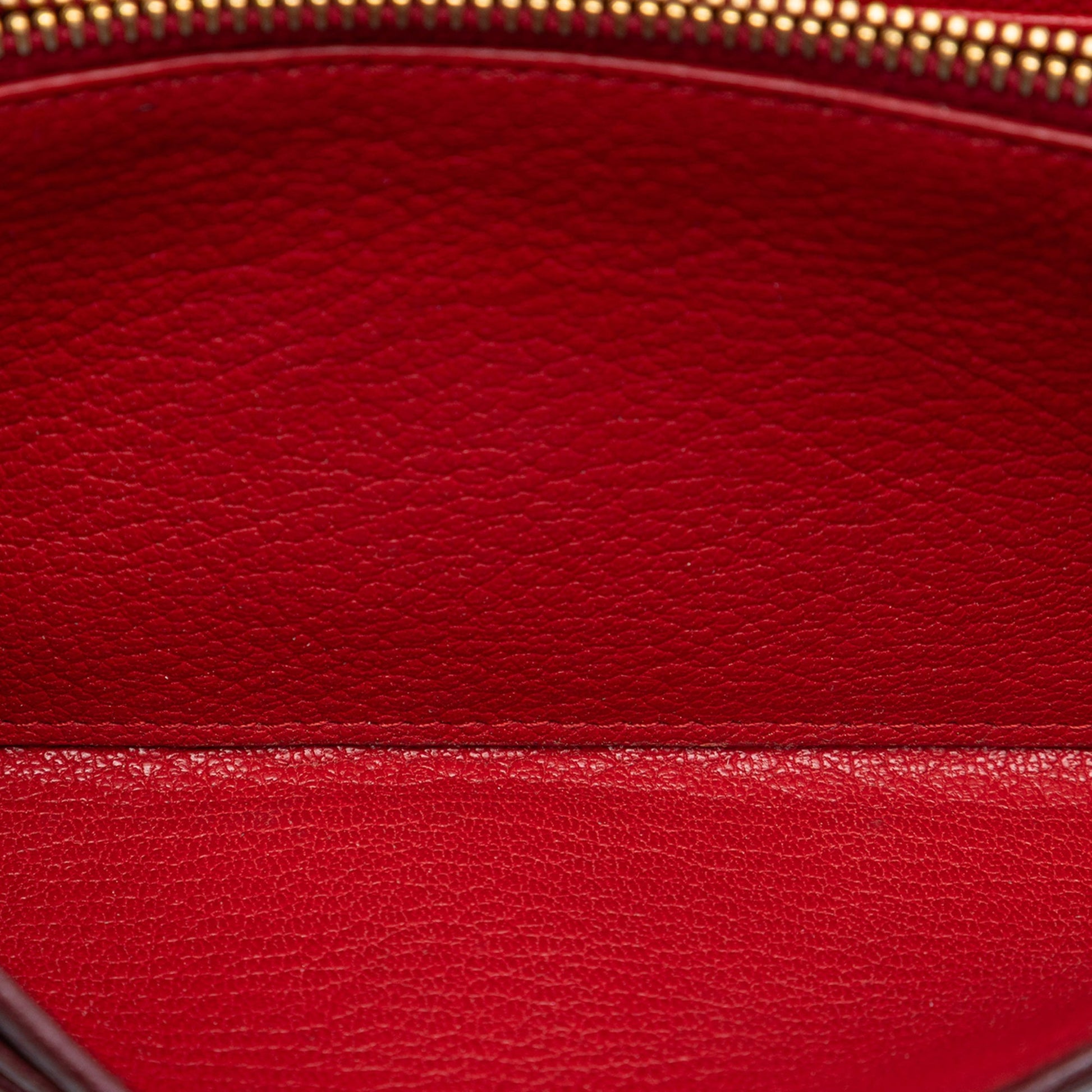 Miu Miu Bicolor Goatskin Madras Bow Wallet on Chain