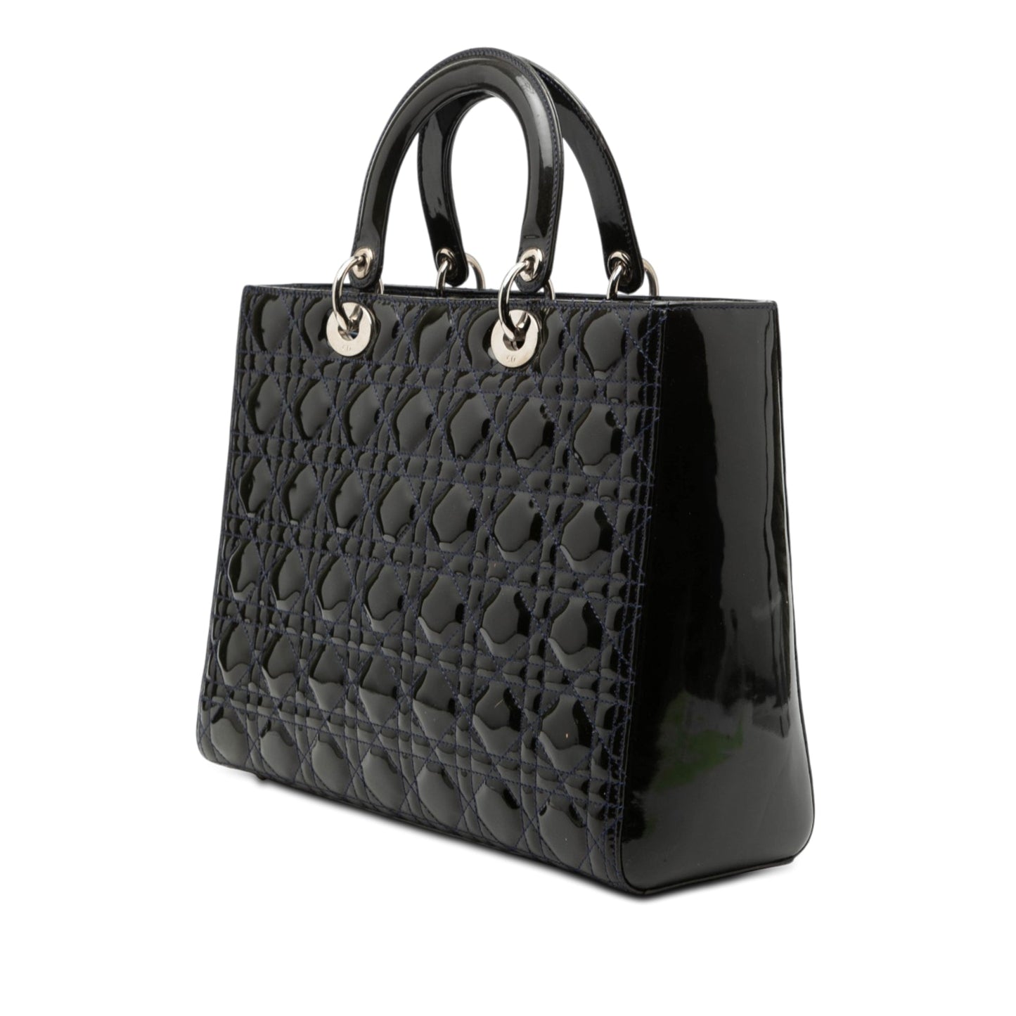Dior Large Patent Cannage Lady Dior