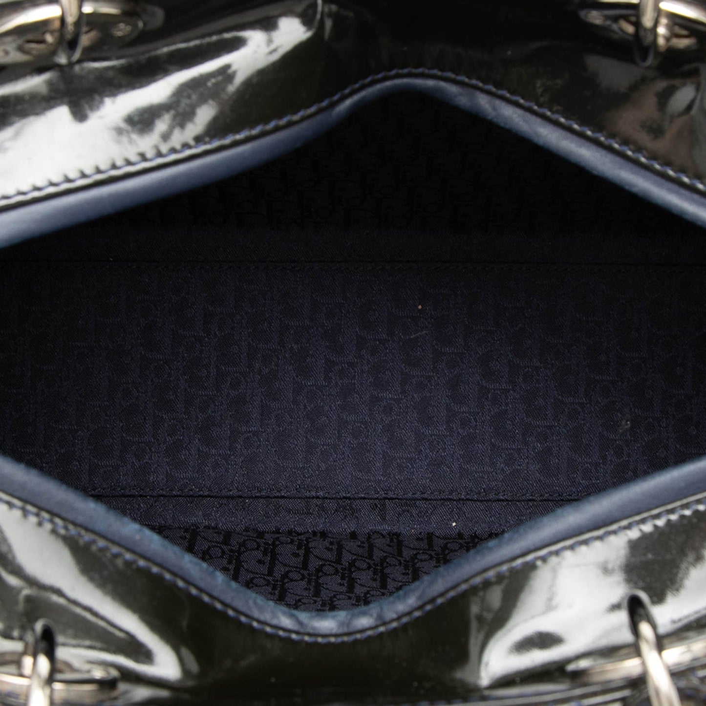 Dior Large Patent Cannage Lady Dior