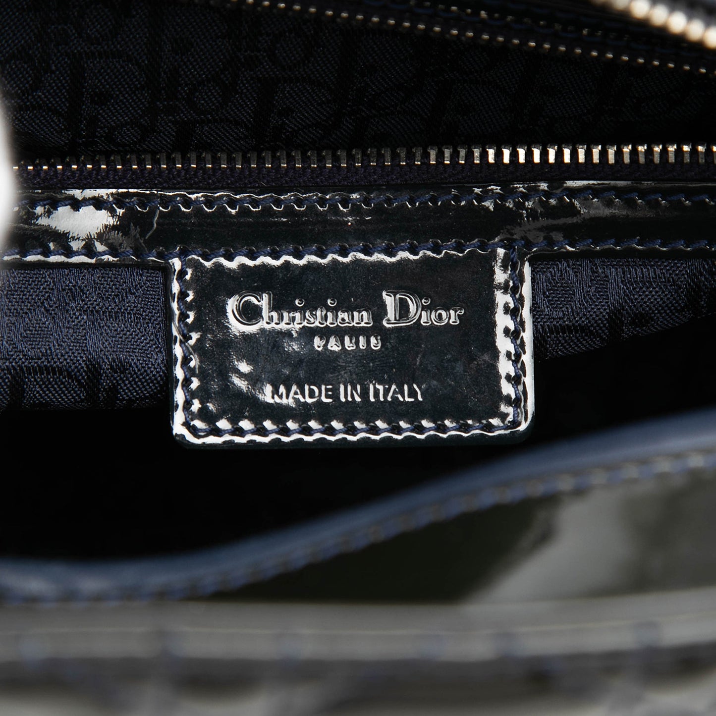 Dior Large Patent Cannage Lady Dior