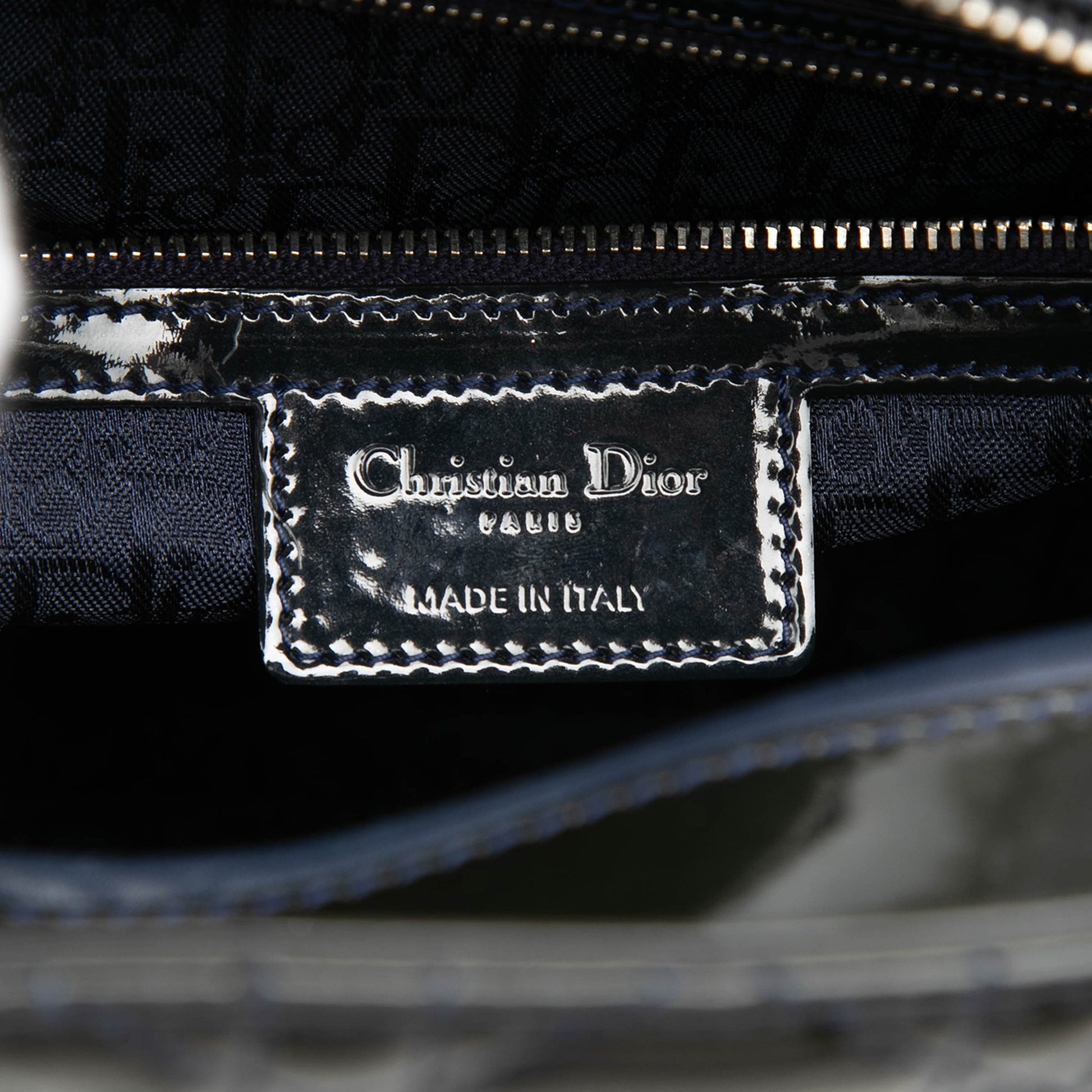 Dior Large Patent Cannage Lady Dior
