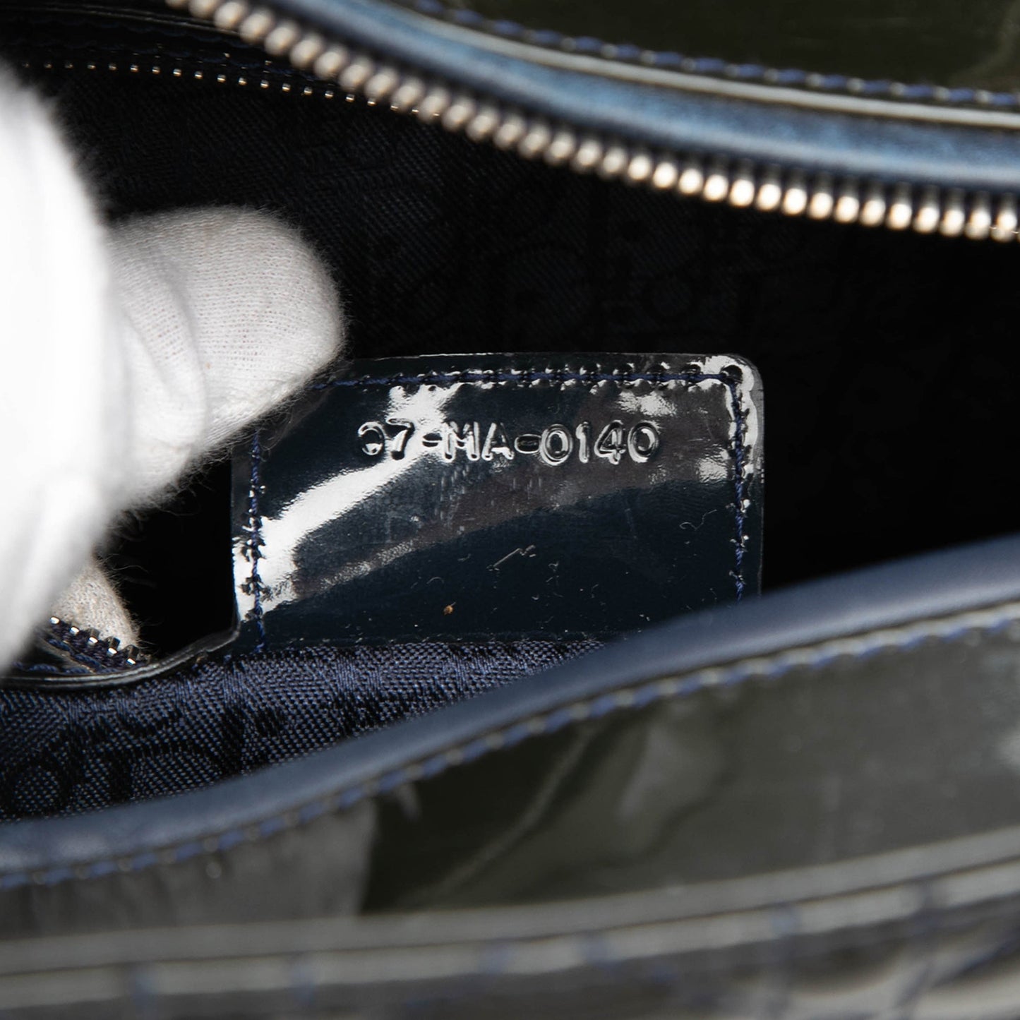 Dior Large Patent Cannage Lady Dior