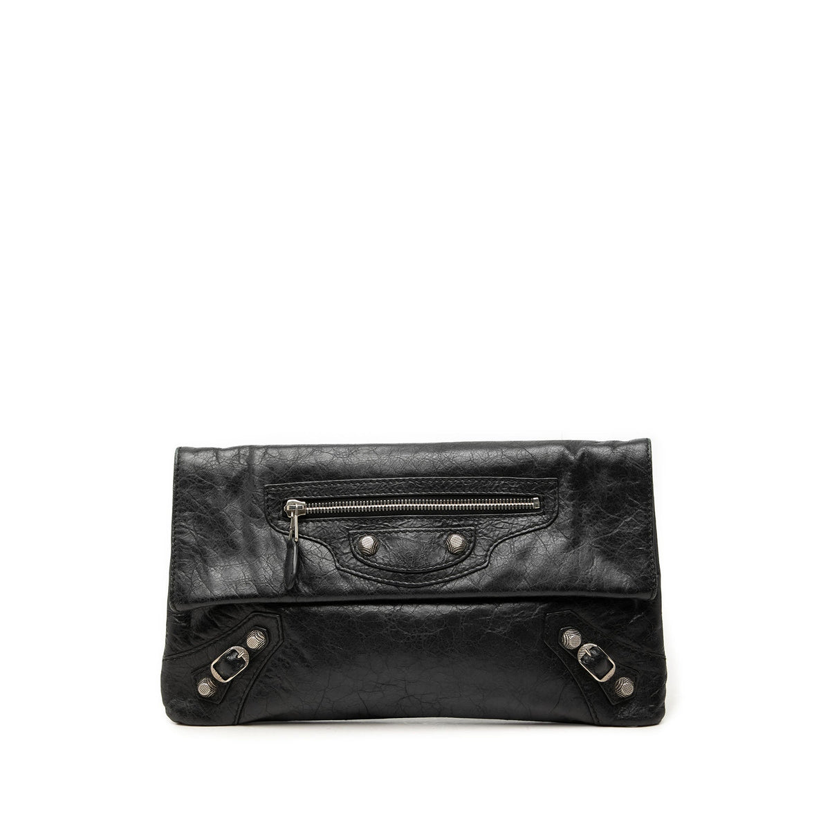 Balenciaga Lambskin Motocross Giant 12 Envelope Clutch