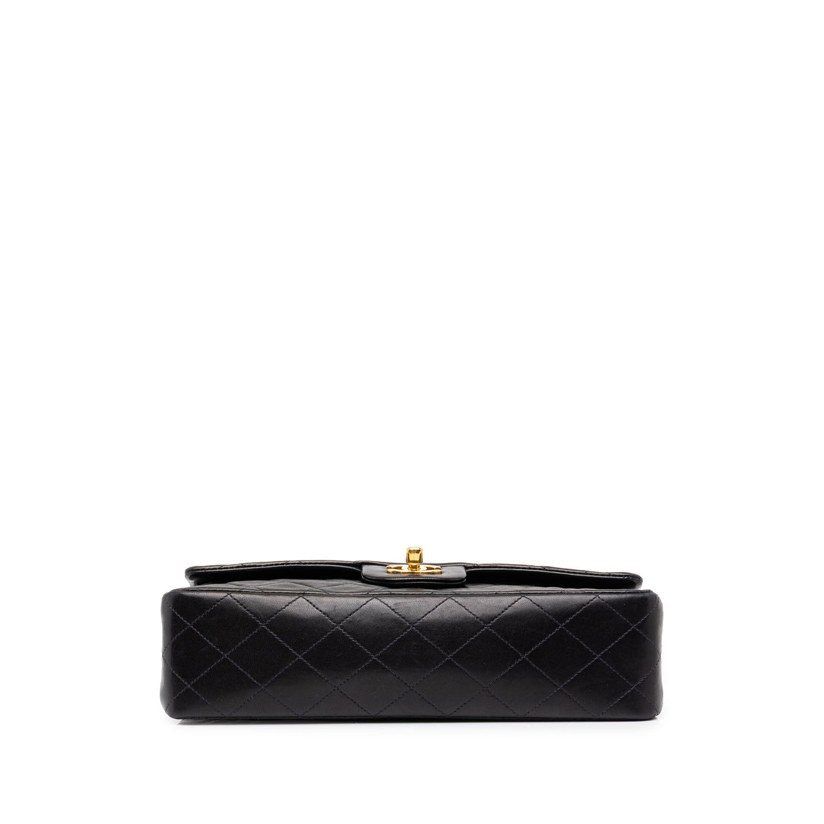 Chanel Medium Classic Lambskin Double Flap — Black