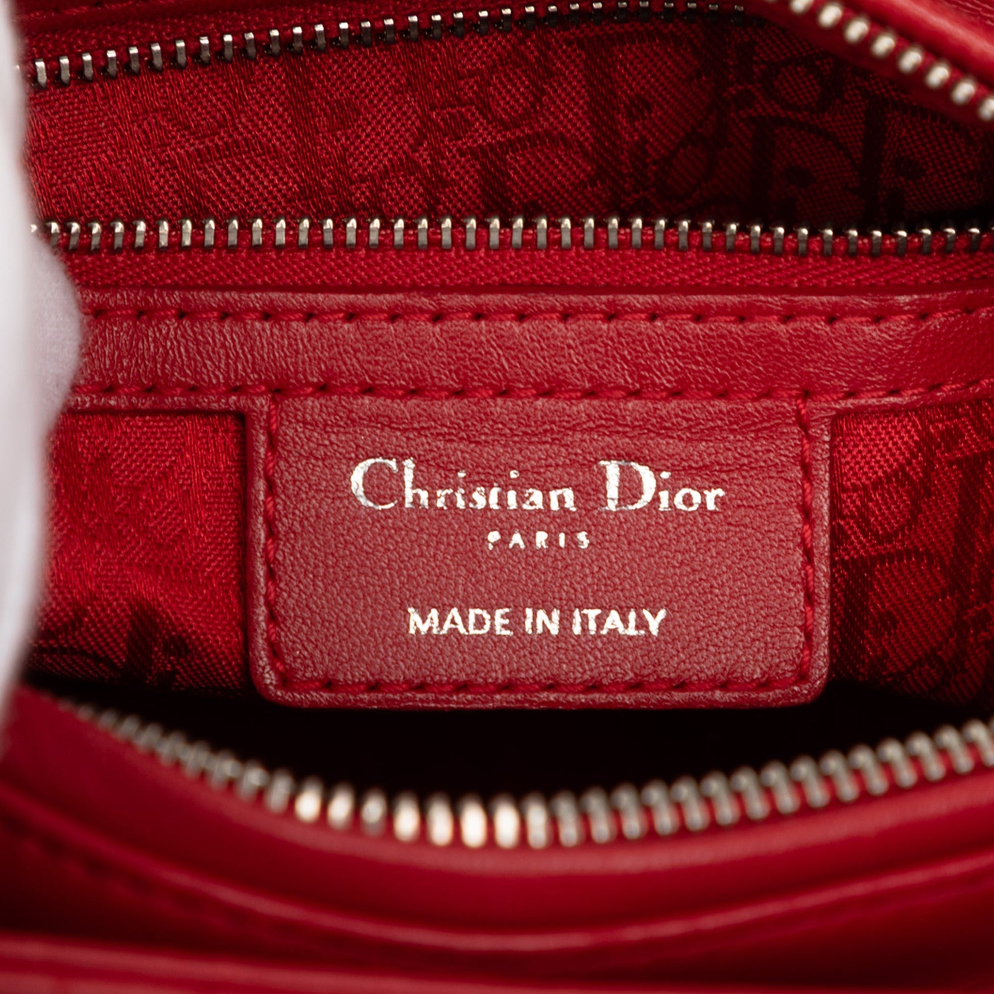 Dior Medium Lambskin Cannage Lady Dior