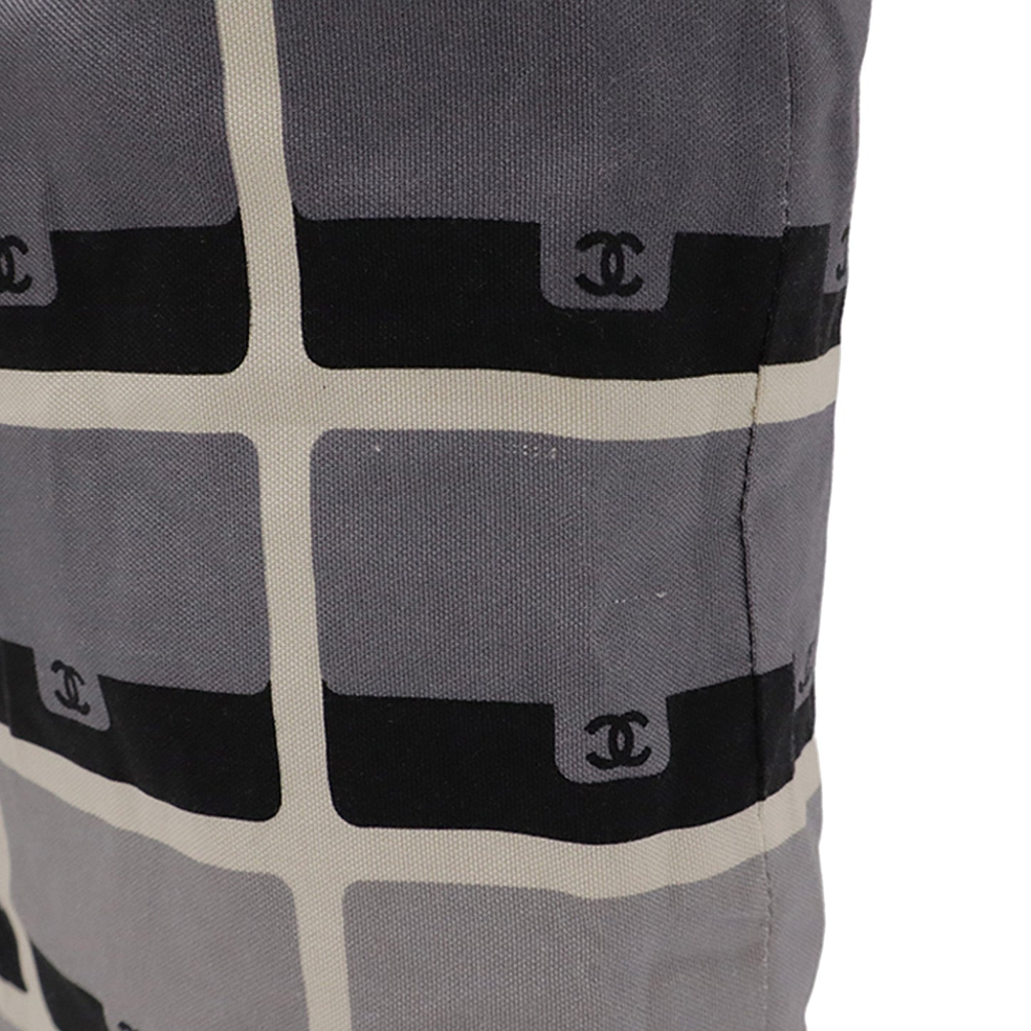 Chanel Canvas Graffiti Foldable Shopping Tote in Jersey Flap