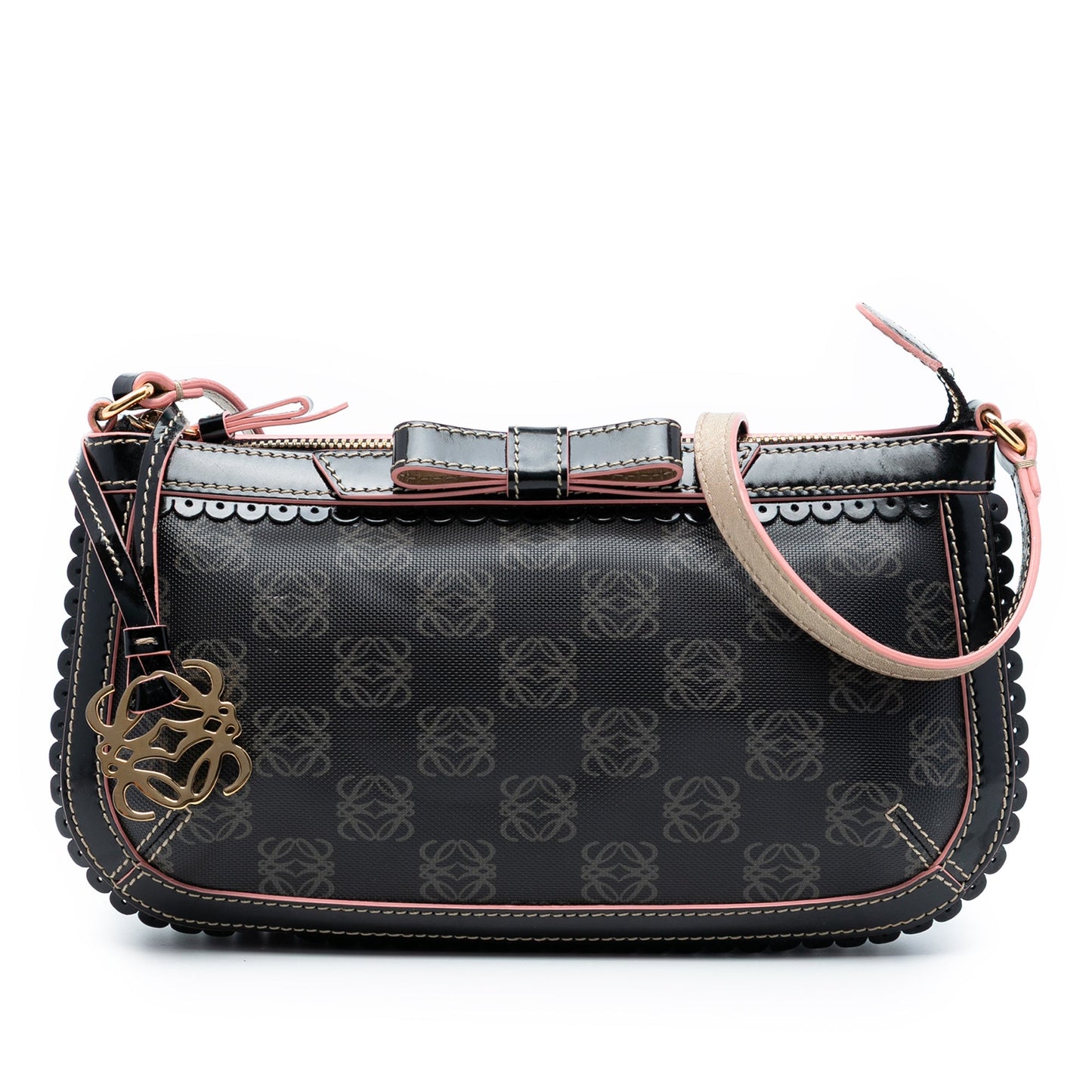 LOEWE Anagram PVC Coated Canvas Shoulder Bag
