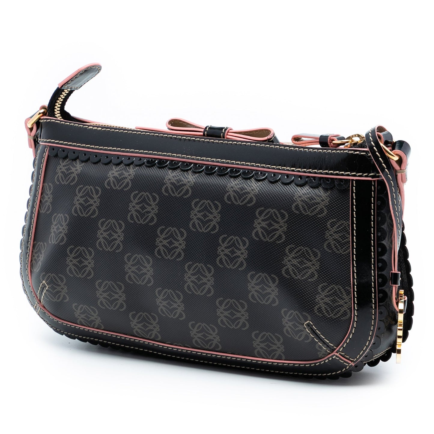 LOEWE Anagram PVC Coated Canvas Shoulder Bag