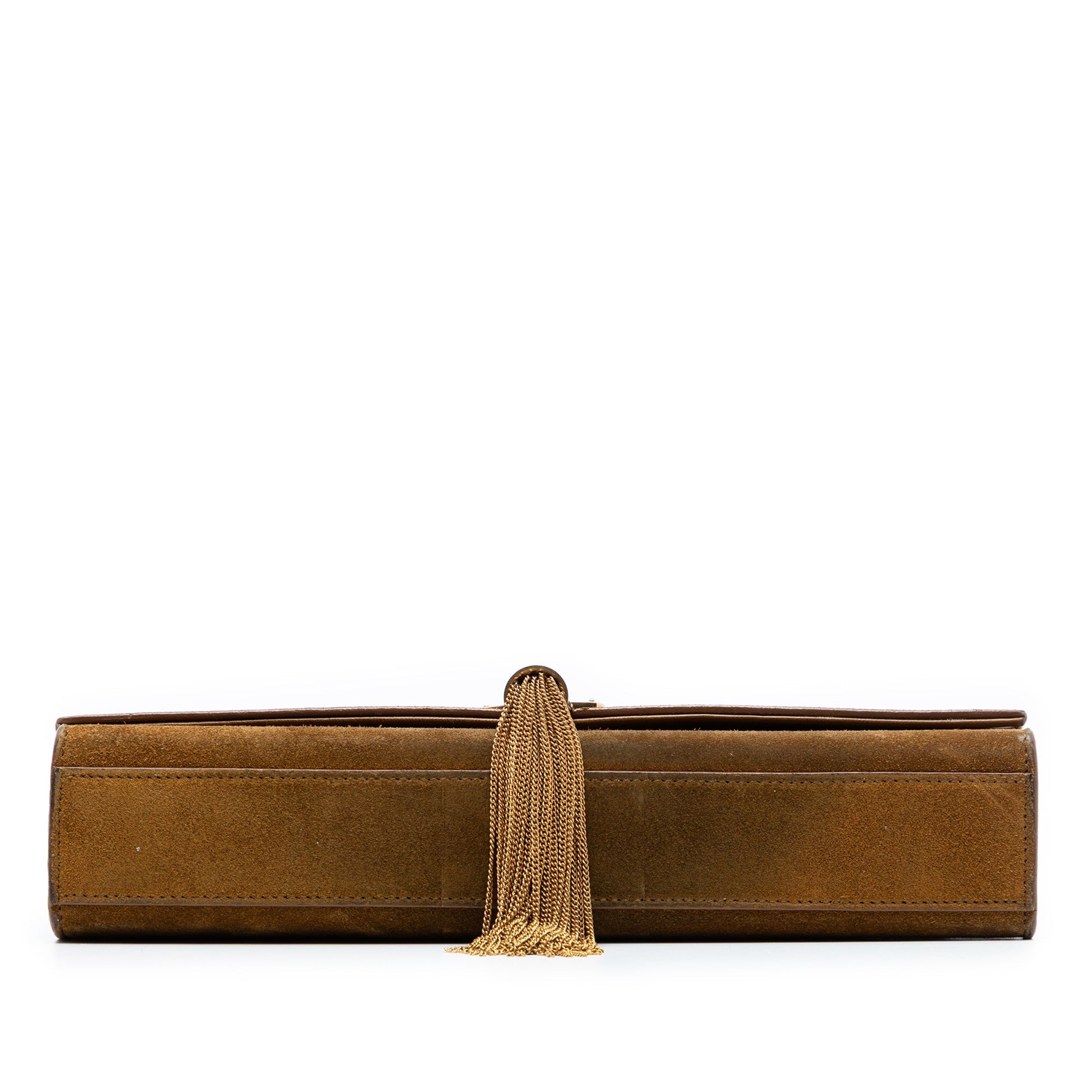 Medium Suede Monogram Kate Tassel Crossbody