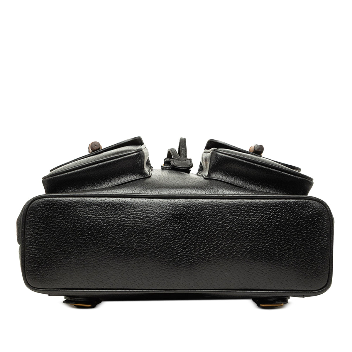 Gucci Large Calfskin Bamboo Drawstring Backpack — Black