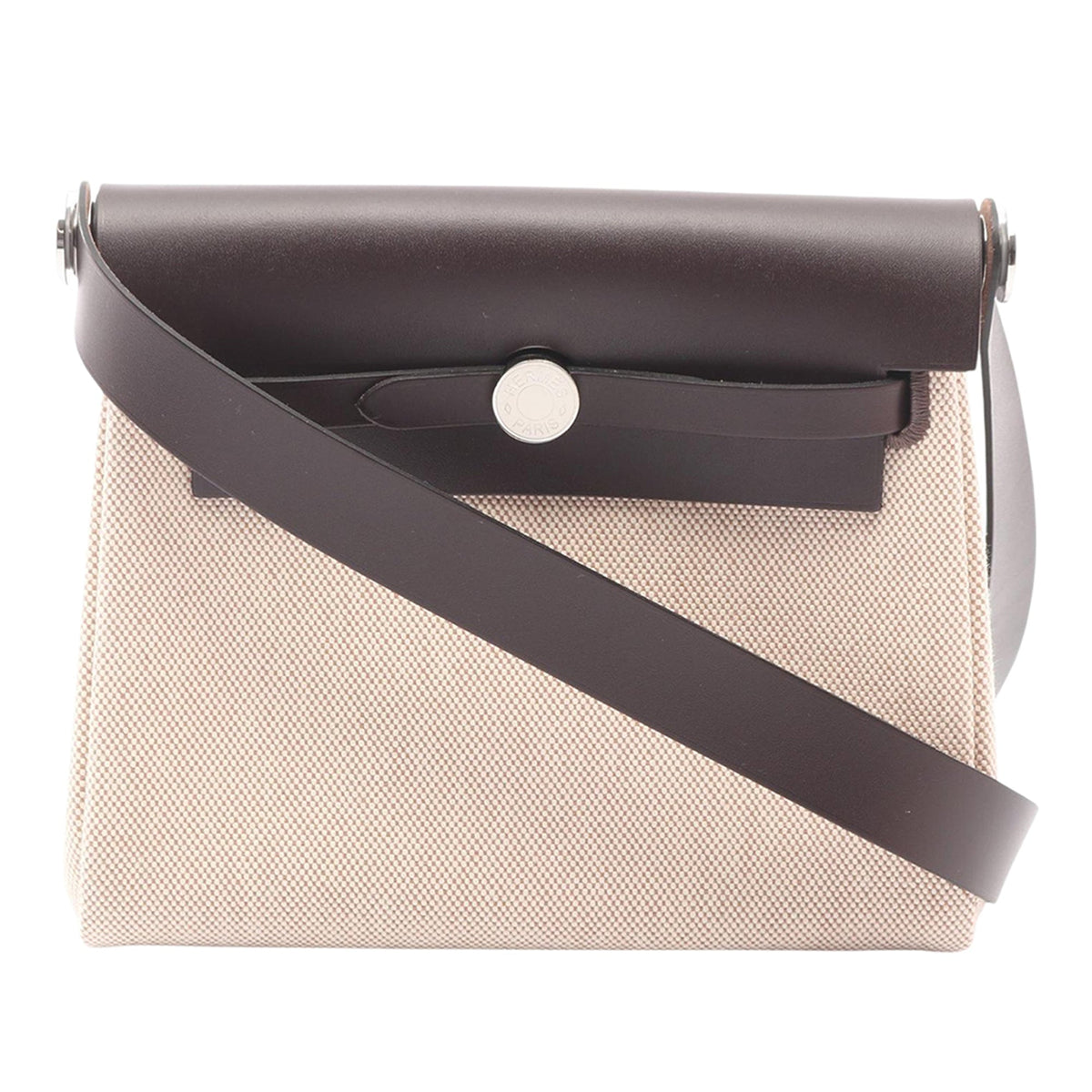 Hermès Military Toile and Vache Hunter Herbag Zip 20