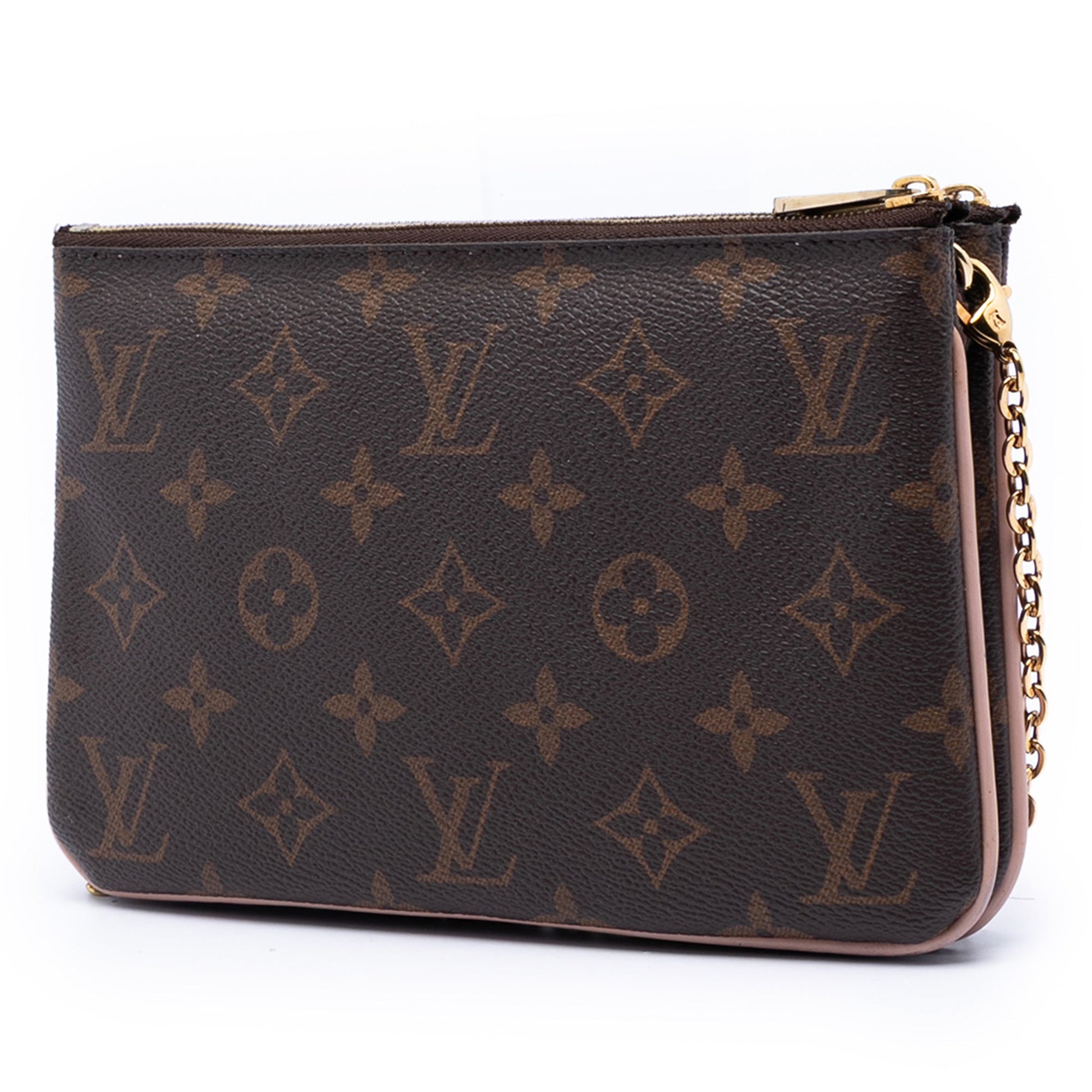 Louis Vuitton Monogram Blooming Flowers Double Zip Pochette