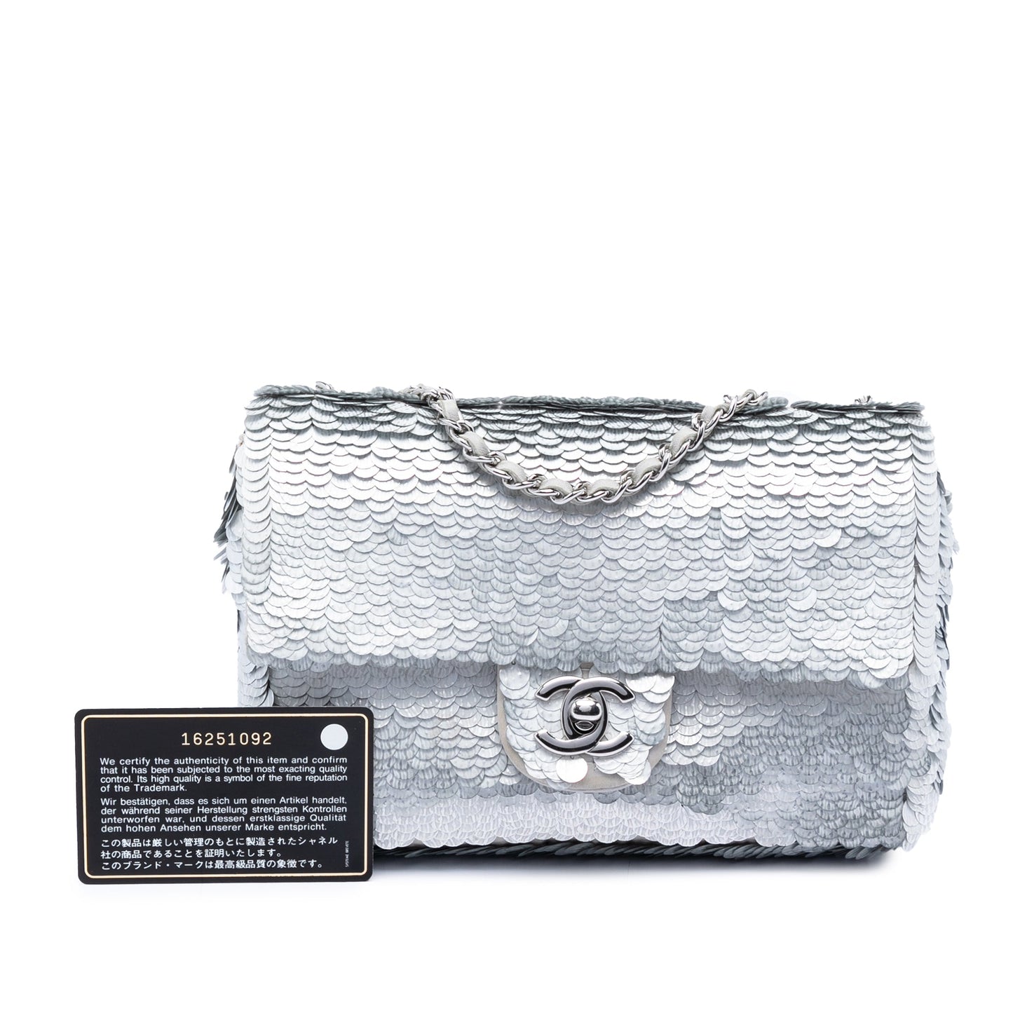 Small Paillettes Sequin Single Flap