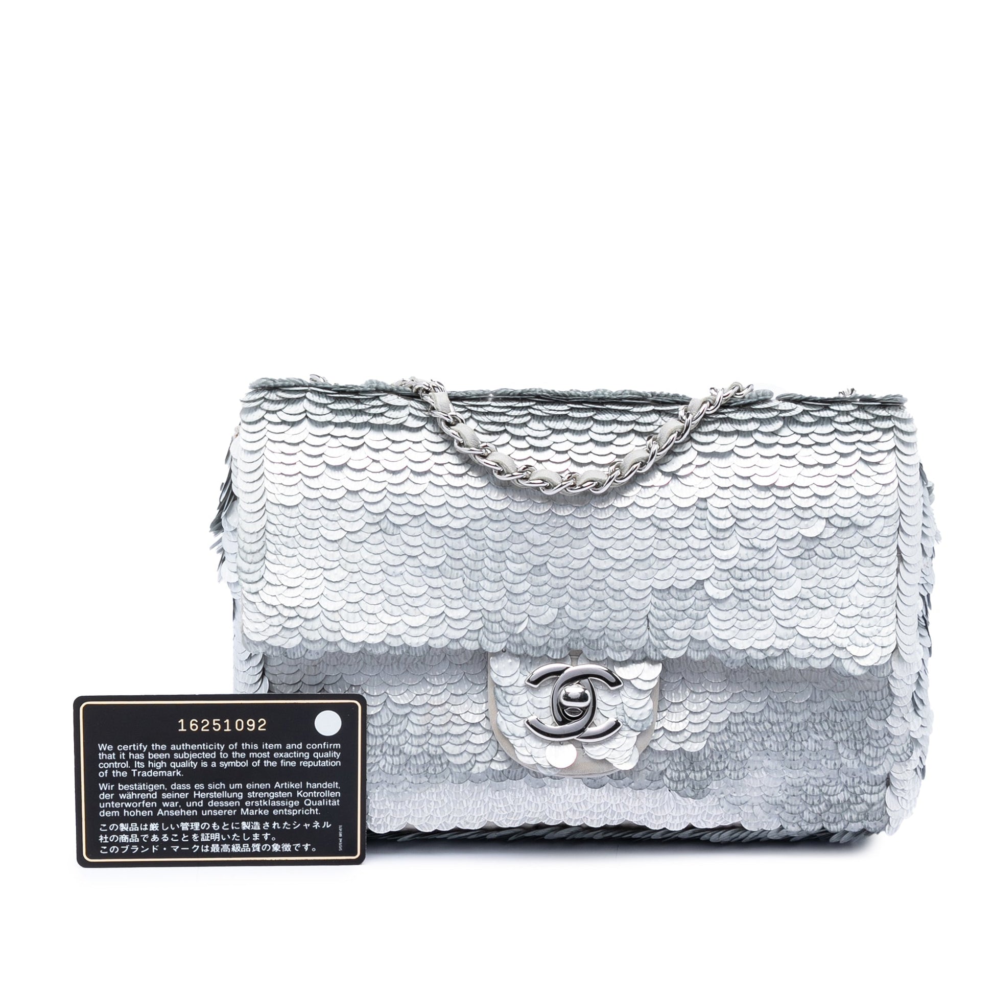 Small Paillettes Sequin Single Flap