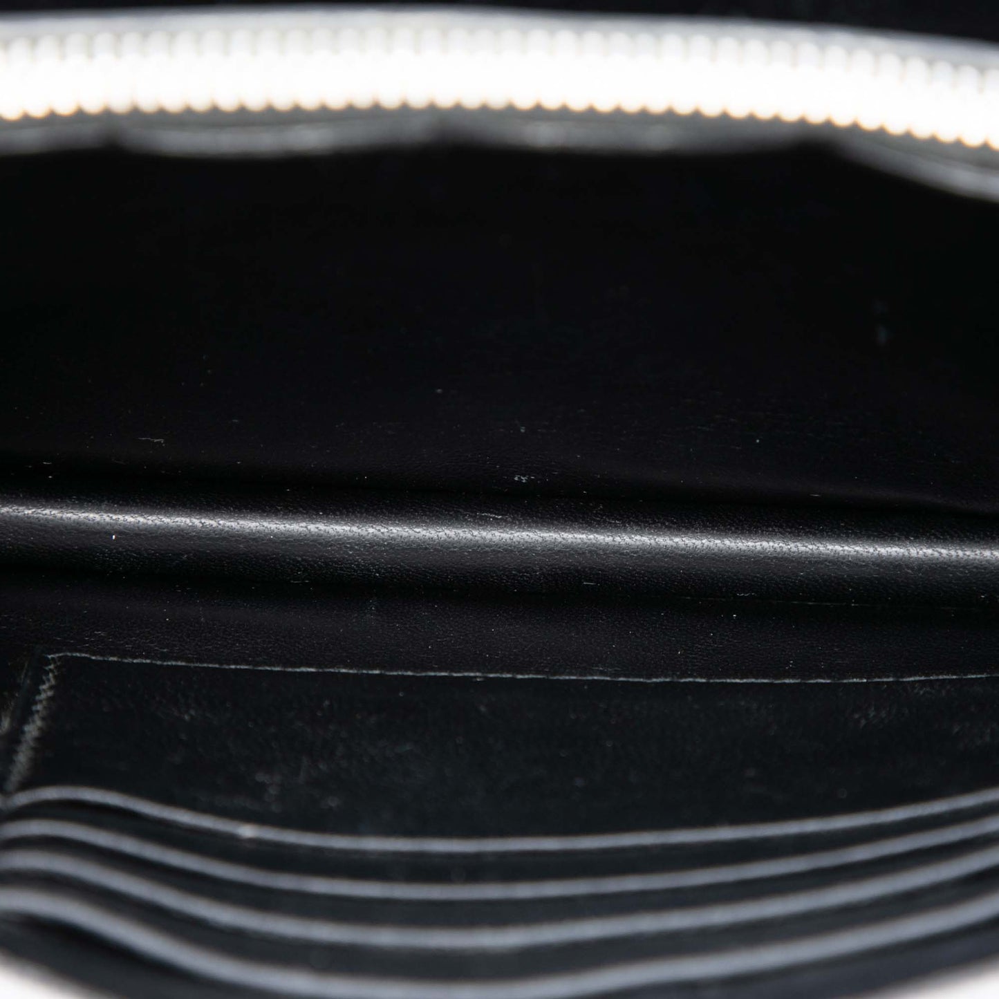 Prada Metallic Saffiano Lux Wallet on Chain