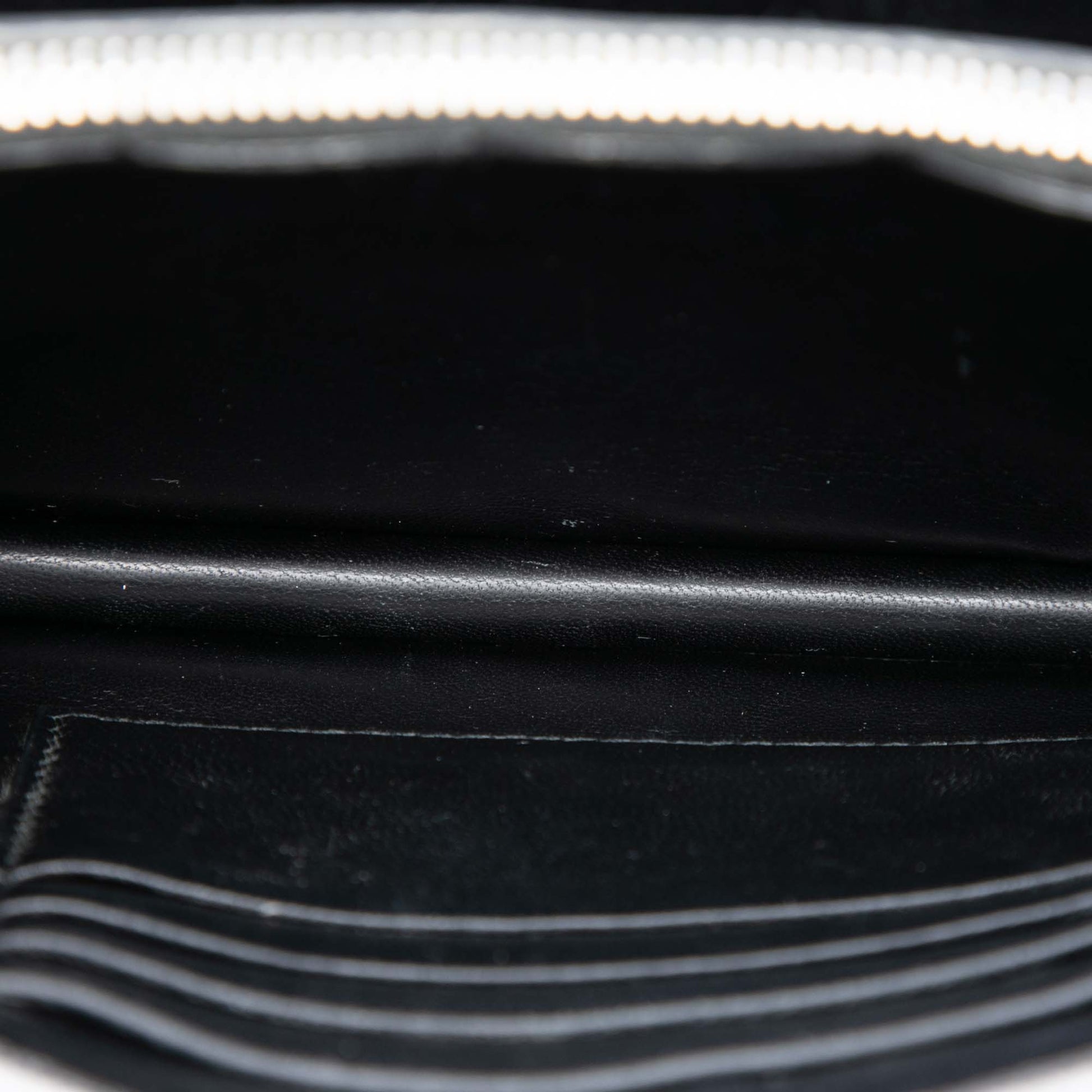Prada Metallic Saffiano Lux Wallet on Chain