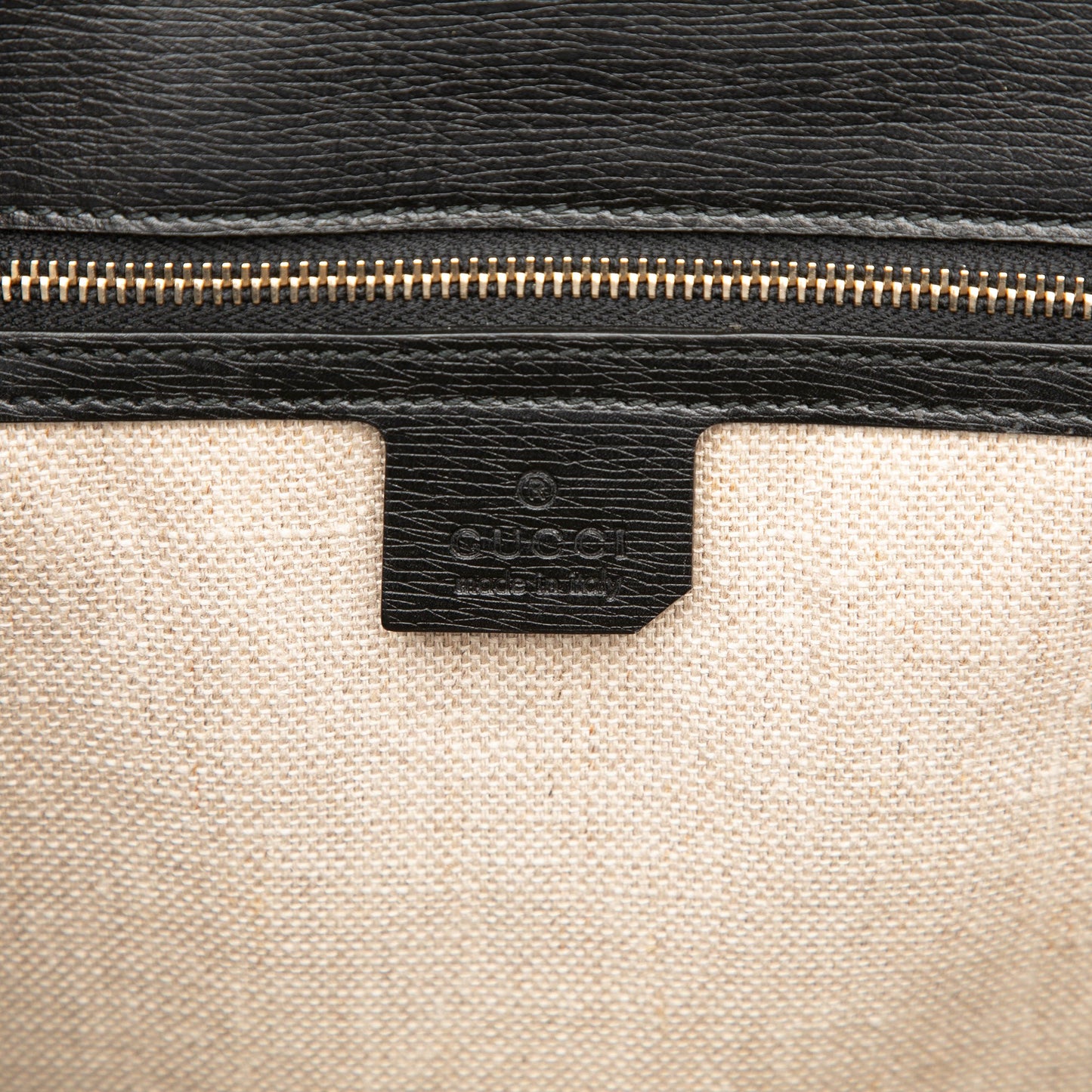 Gucci Large Leather Bamboo Bullet Tote