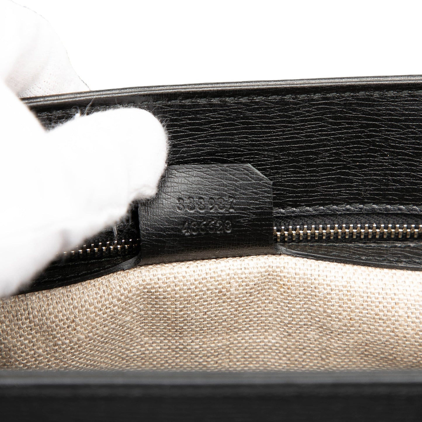 Gucci Large Leather Bamboo Bullet Tote