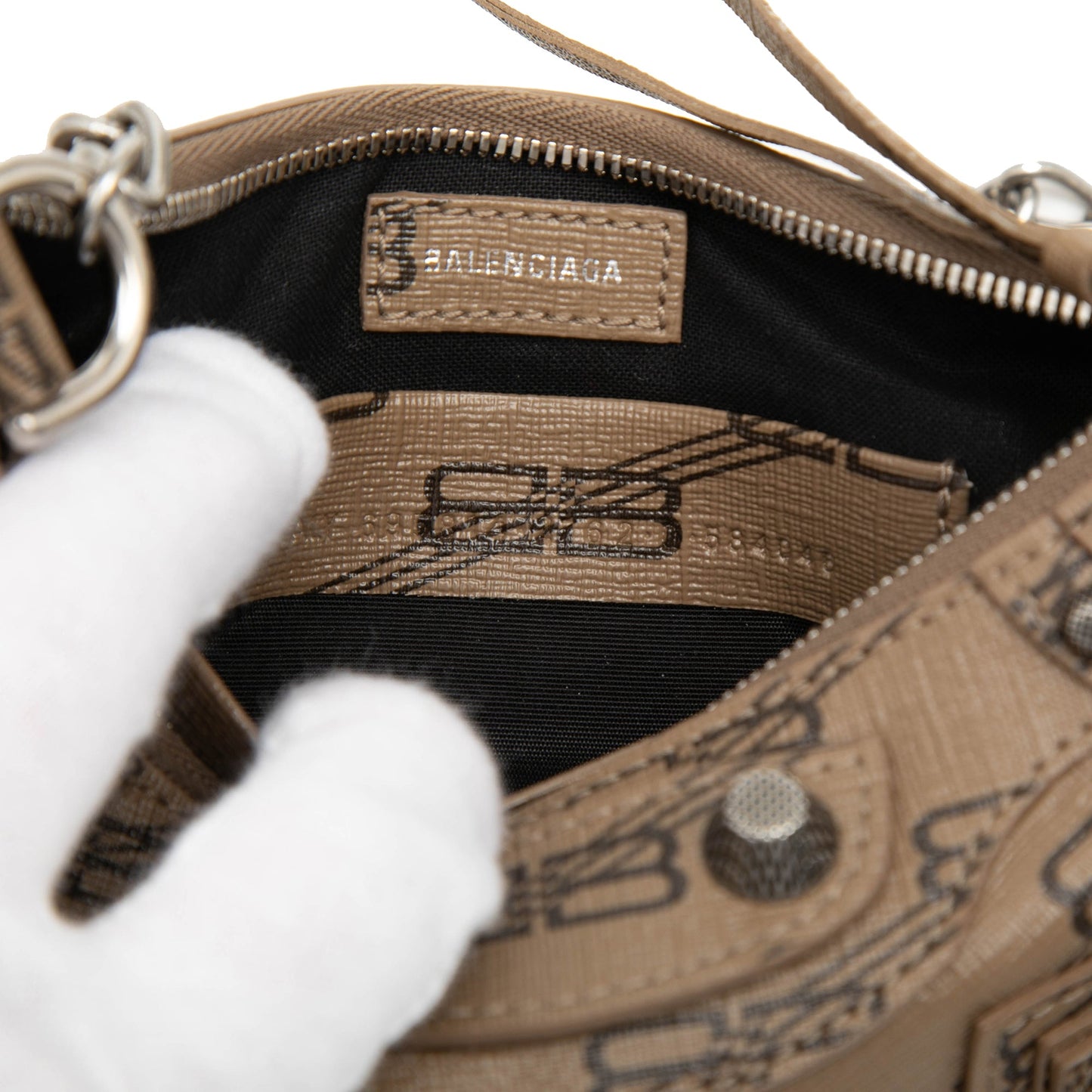 Mini BB Monogram Coated Canvas Le Cagole