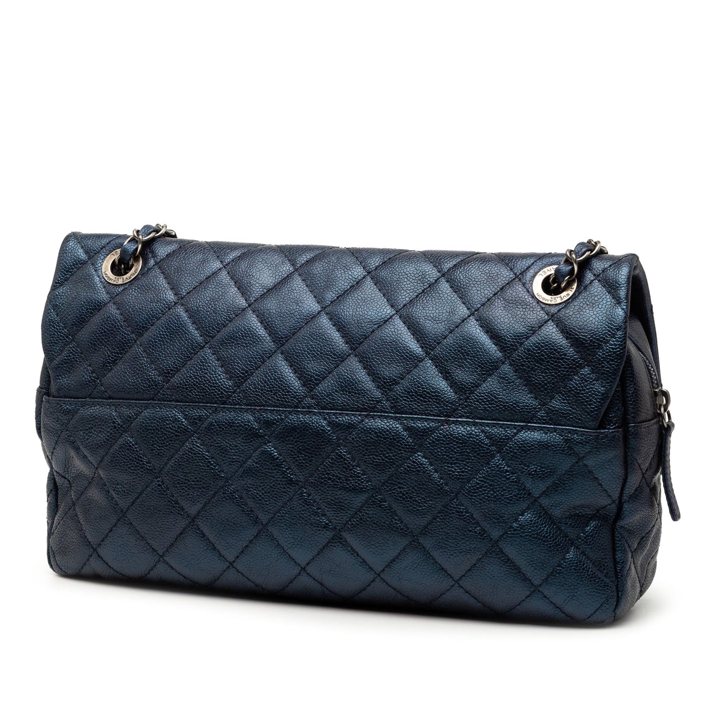 Chanel Jumbo Quilted Iridescent Caviar Easy Flap