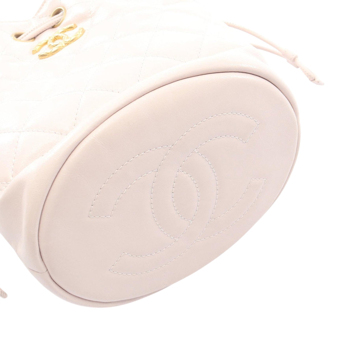 Chanel CC Quilted Calfskin Drawstring Bucket Bag