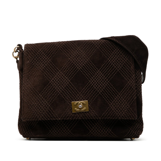 Chanel CC Suede Wild Stitch Crossbody