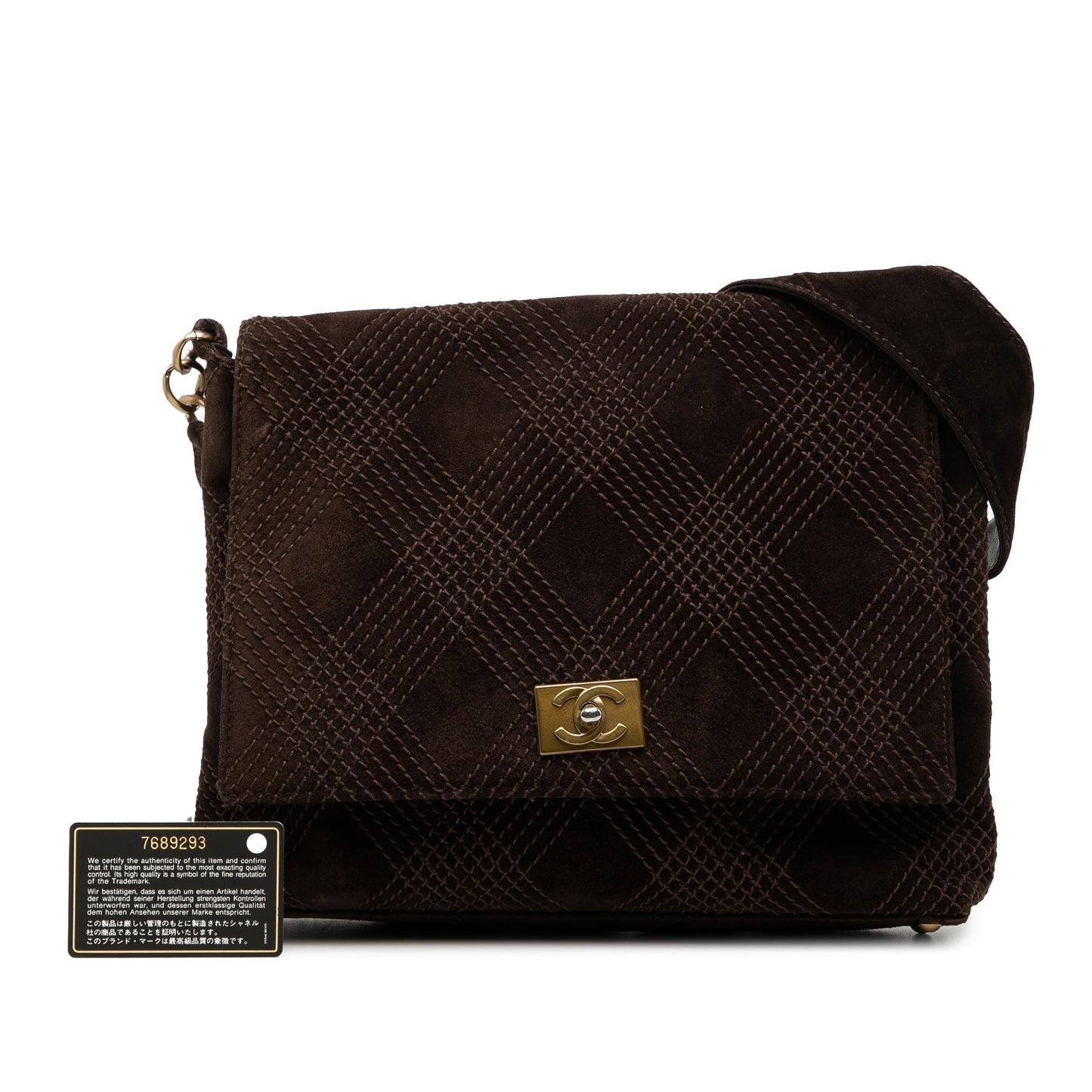 Chanel CC Suede Wild Stitch Crossbody